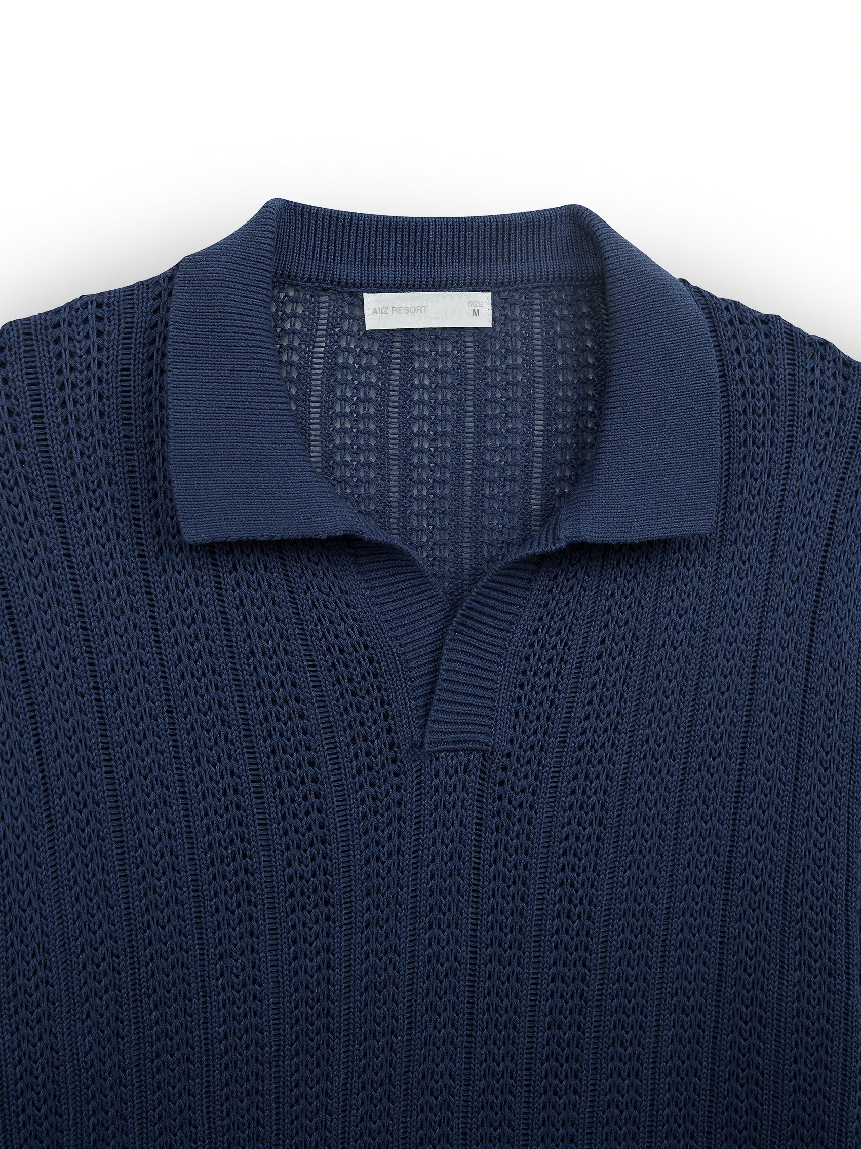 AIIZ Men’s Open Collar Polo Shirt