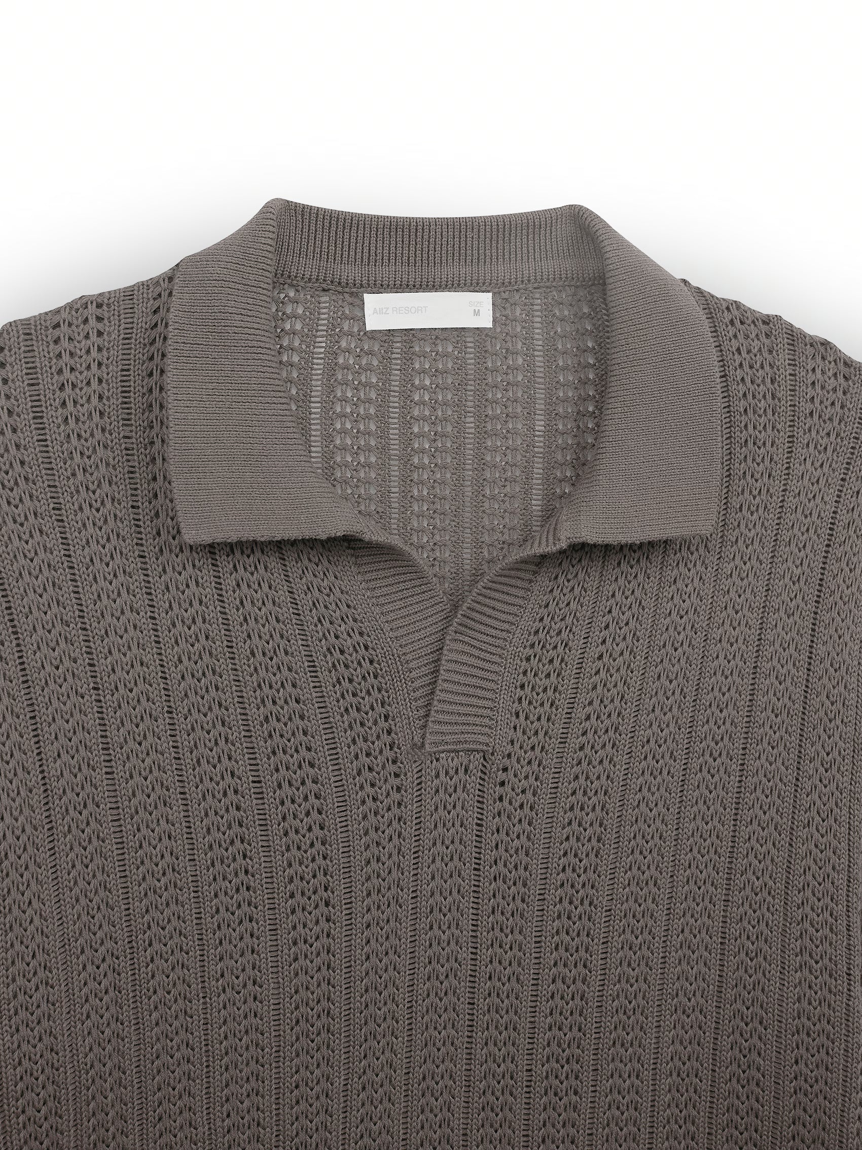 AIIZ Men’s Open Collar Polo Shirt