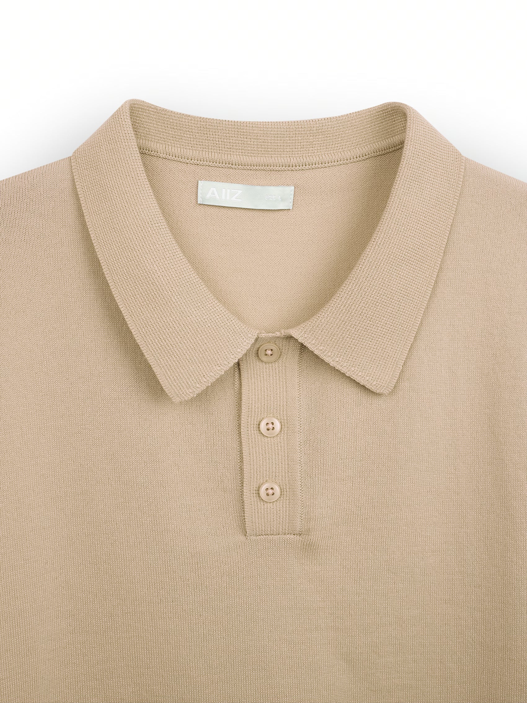 AIIZ Men's Lightweight Flatknit Polo Shirt