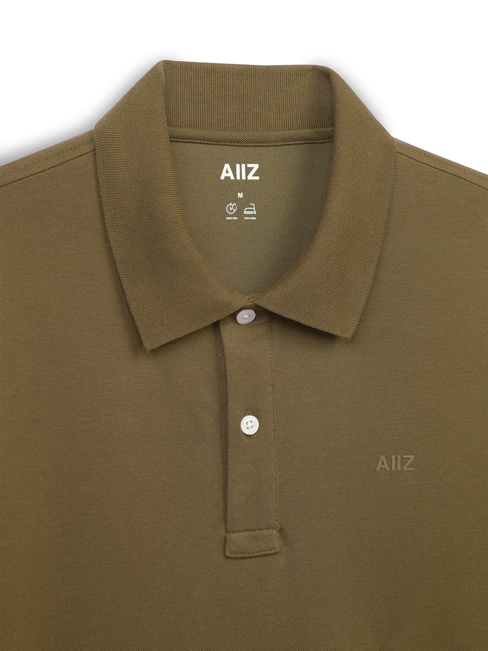 Men’s Cotton Polyester AIIZ Logo Polo Shirt