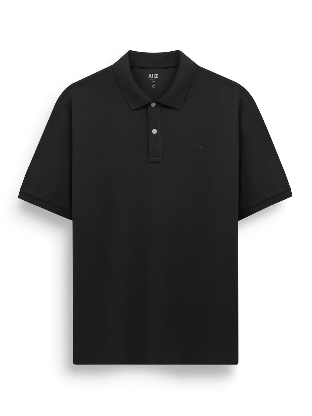 AIIZ Men’s AIIZ Logo Polo Shirt (Black / S)