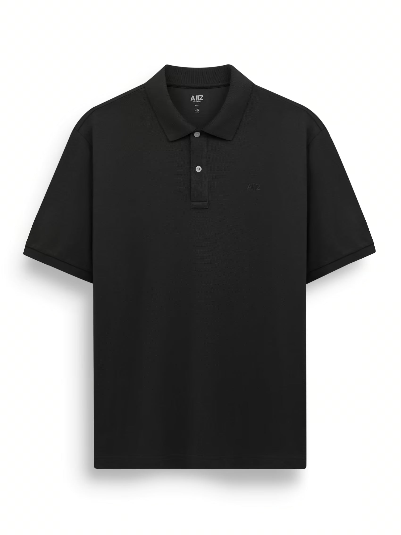 AIIZ Men’s AIIZ Logo Polo Shirt (Black / S)