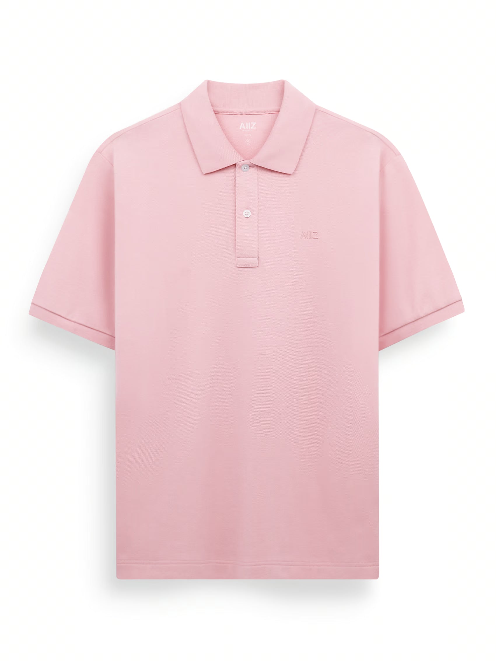 AIIZ Men’s AIIZ Logo Polo Shirt (Light Pink / S)