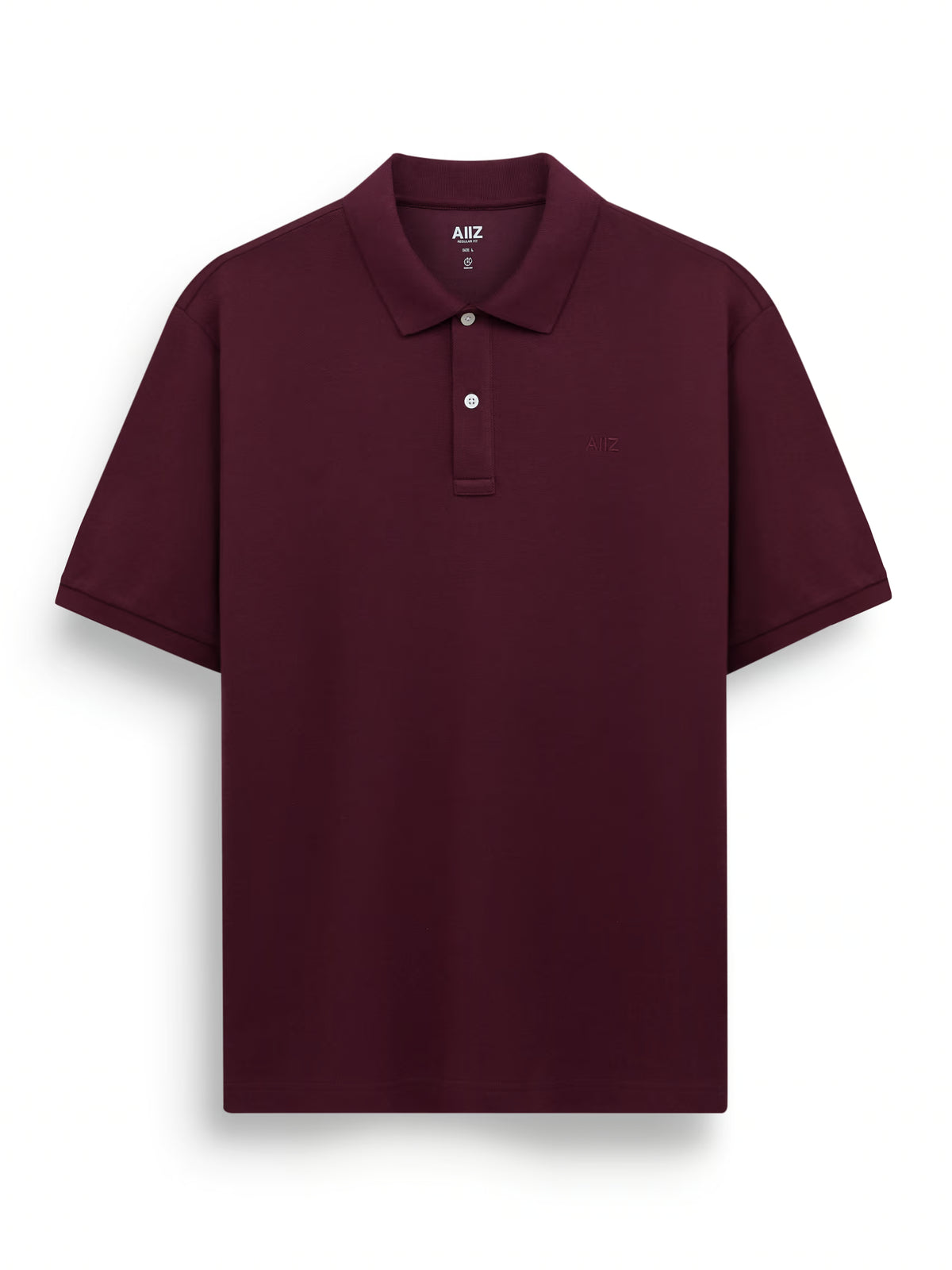 AIIZ Men’s AIIZ Logo Polo Shirt (Maroon / S)