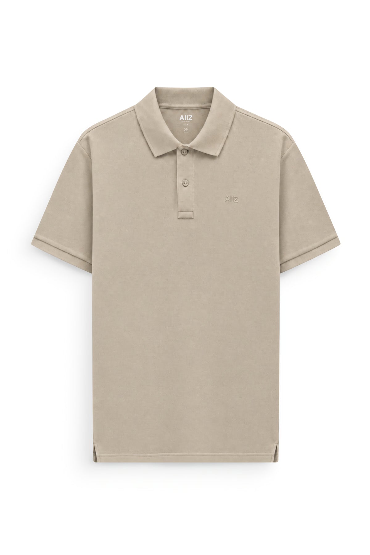 AIIZ Men’s AIIZ Logo Polo Shirt (Beige / S)