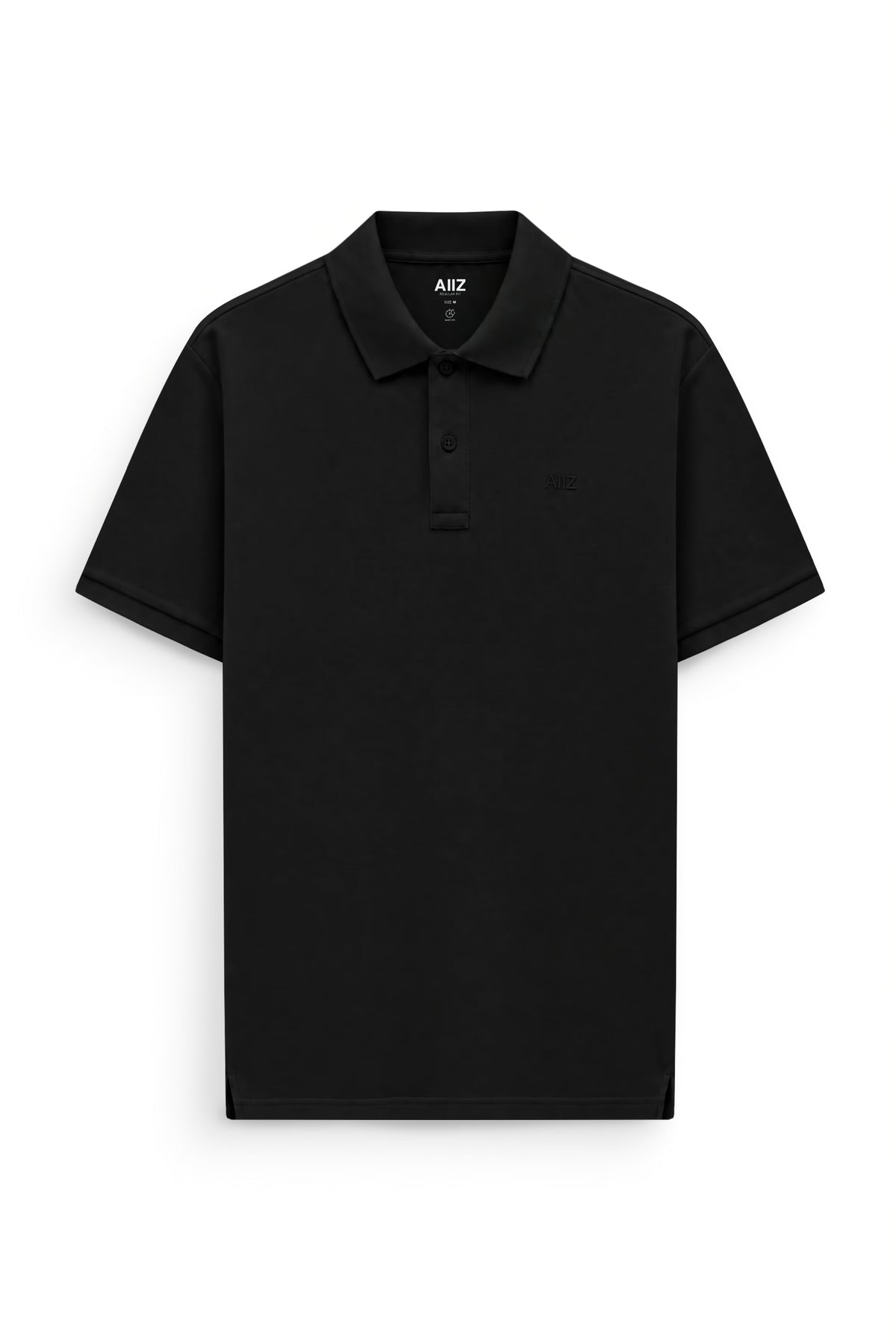 AIIZ Men’s AIIZ Logo Polo Shirt (Black / S)