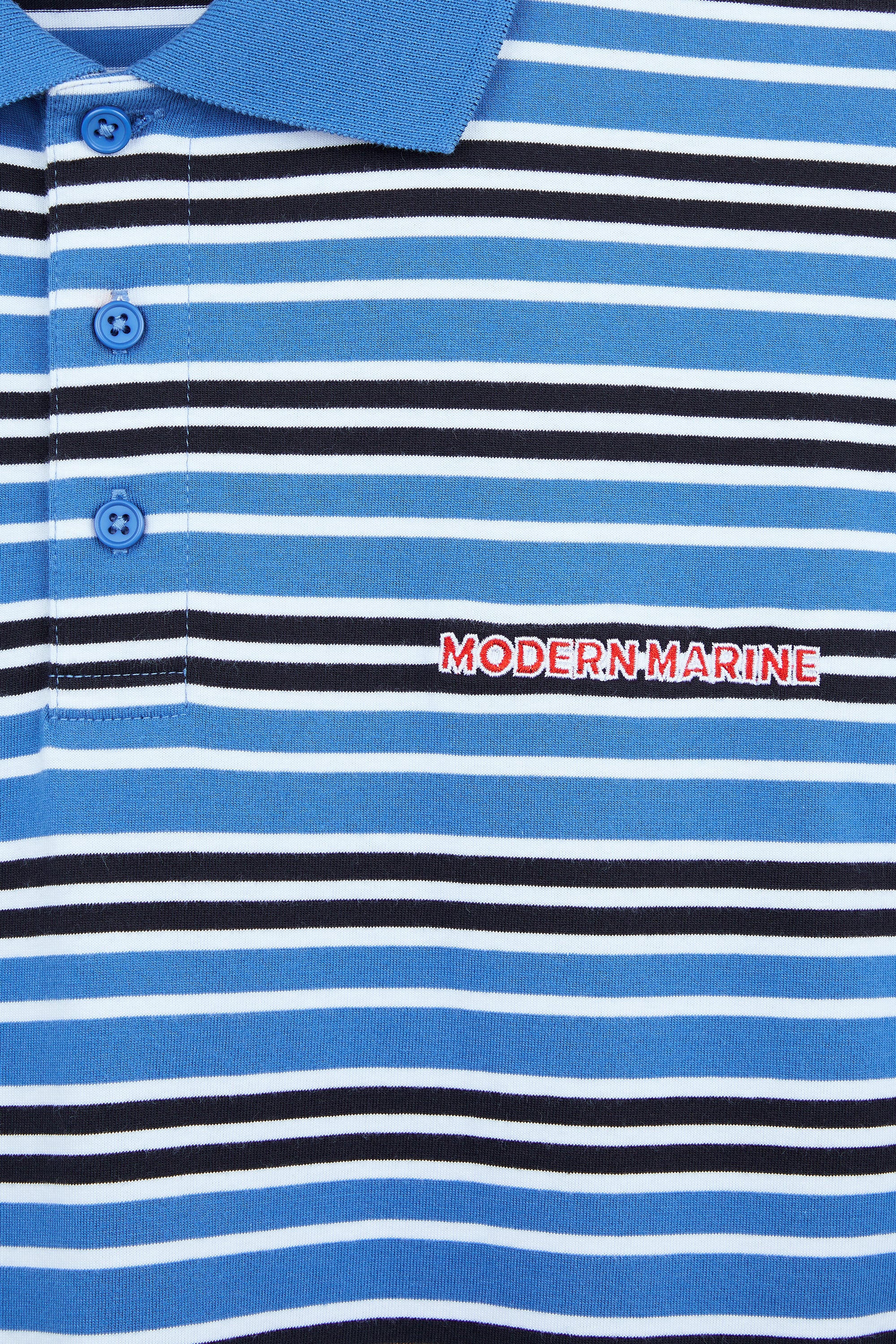 AIIZ Men's Fishing Society Club Striped Polo Shirt