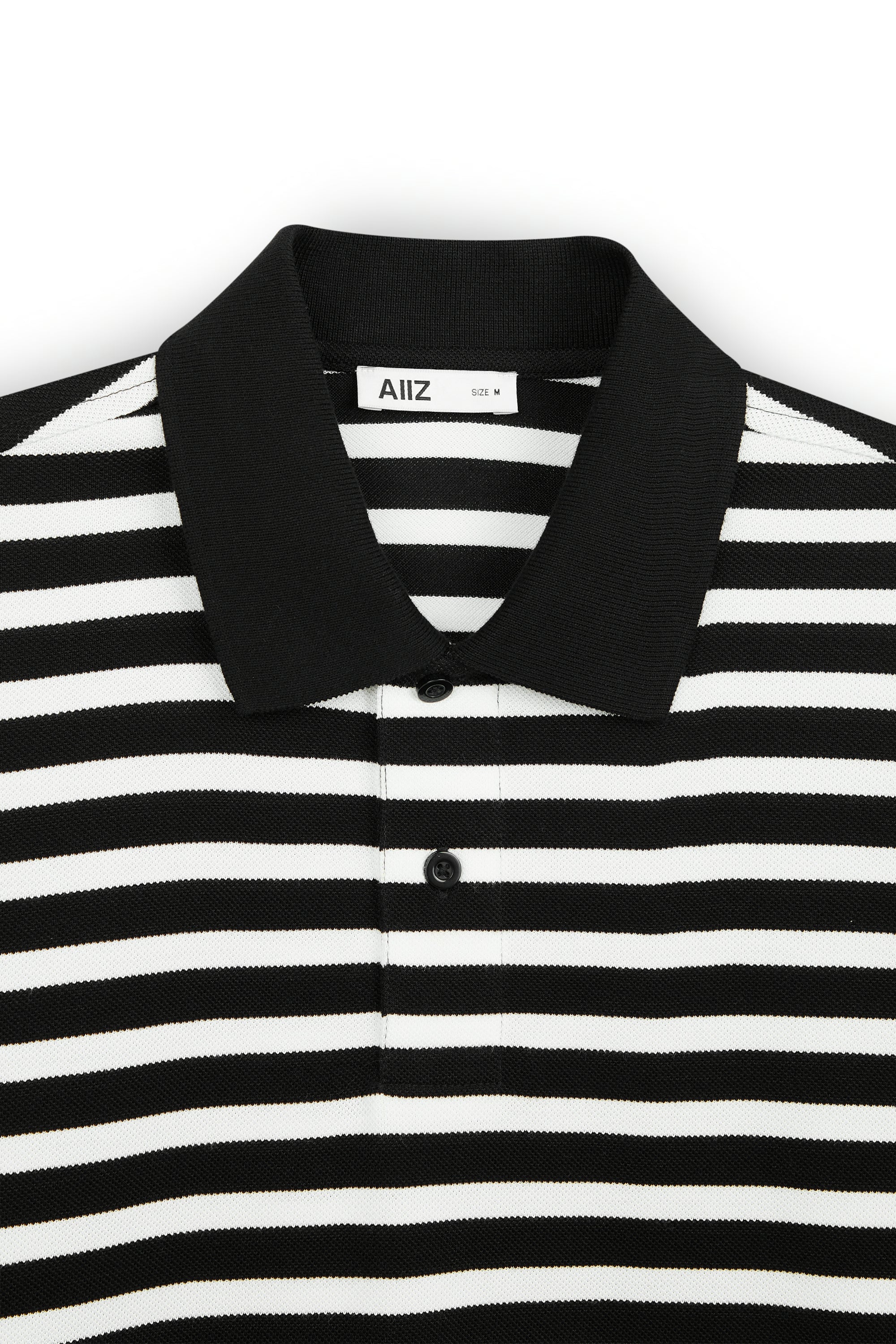 AIIZ Men's Striped Polo Shirt