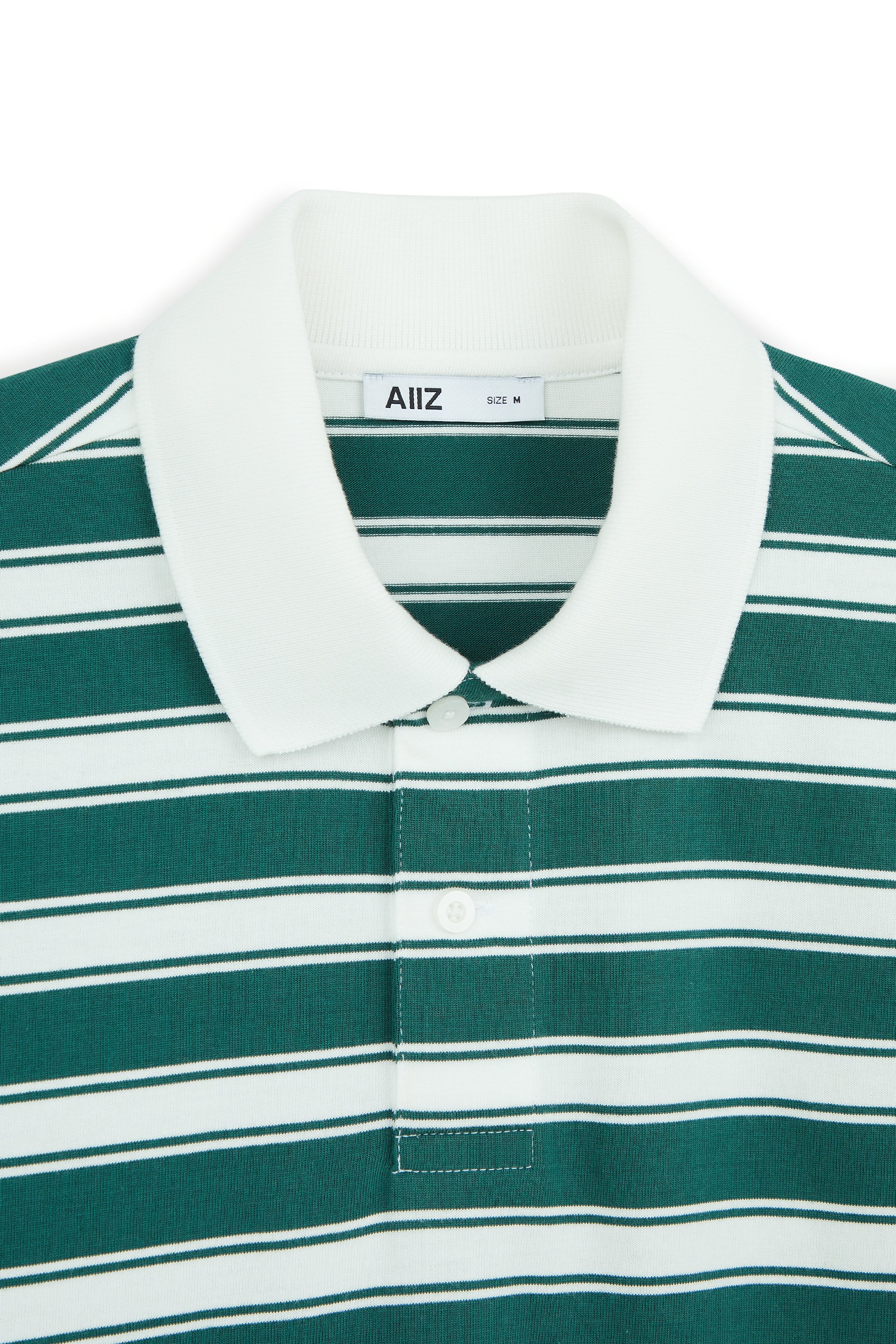 AIIZ Men's Striped Polo Shirt