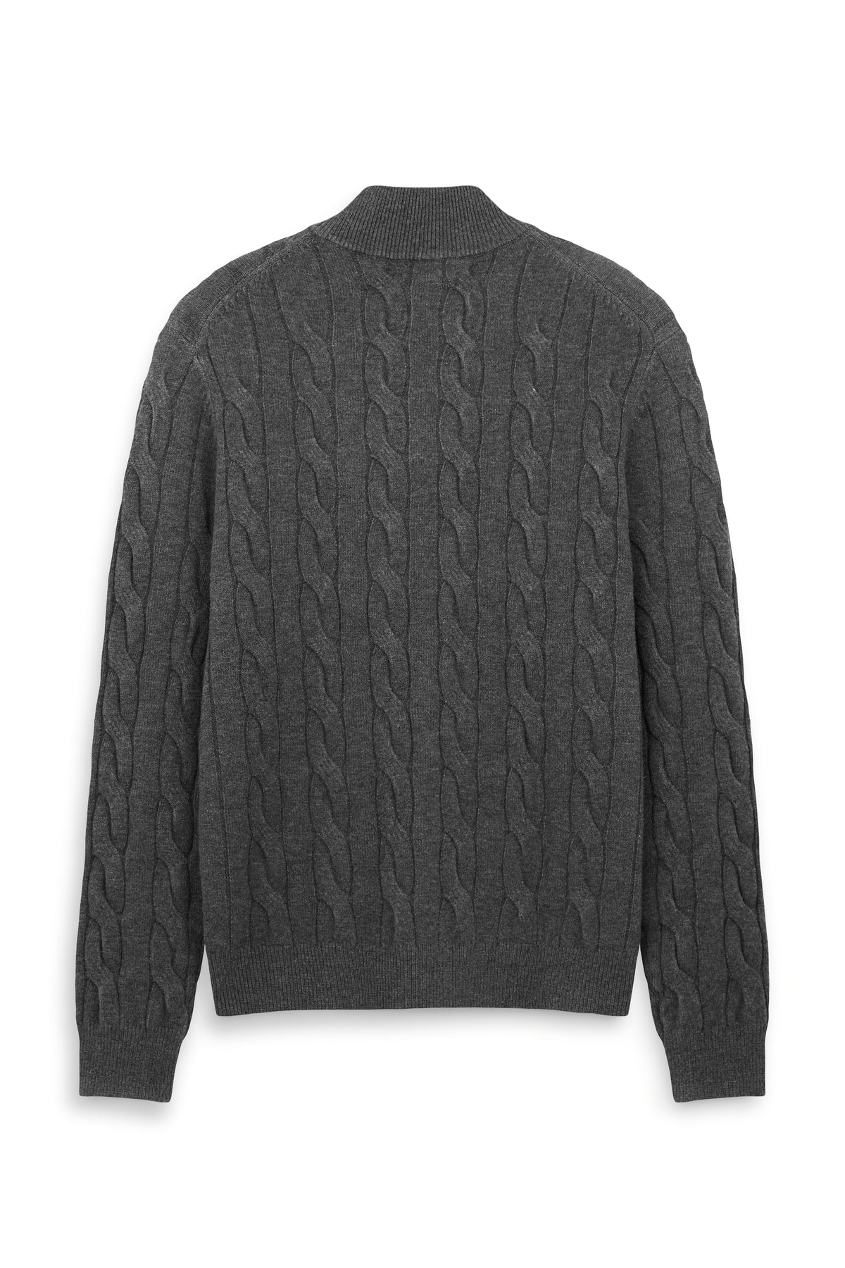 Urban Weaver Cable Knit Half-Zip Sweater