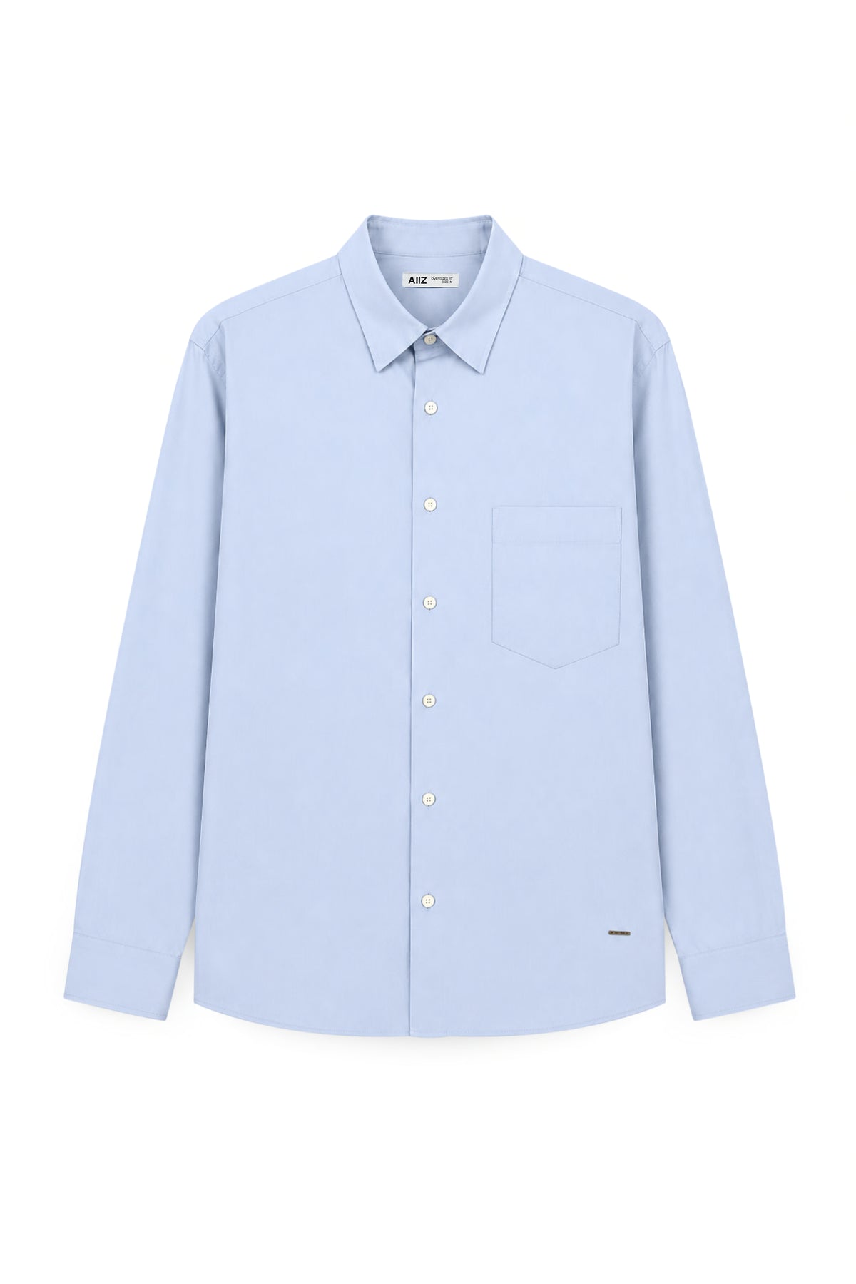 AIIZ Men's Oversized Long Sleeve Shirt