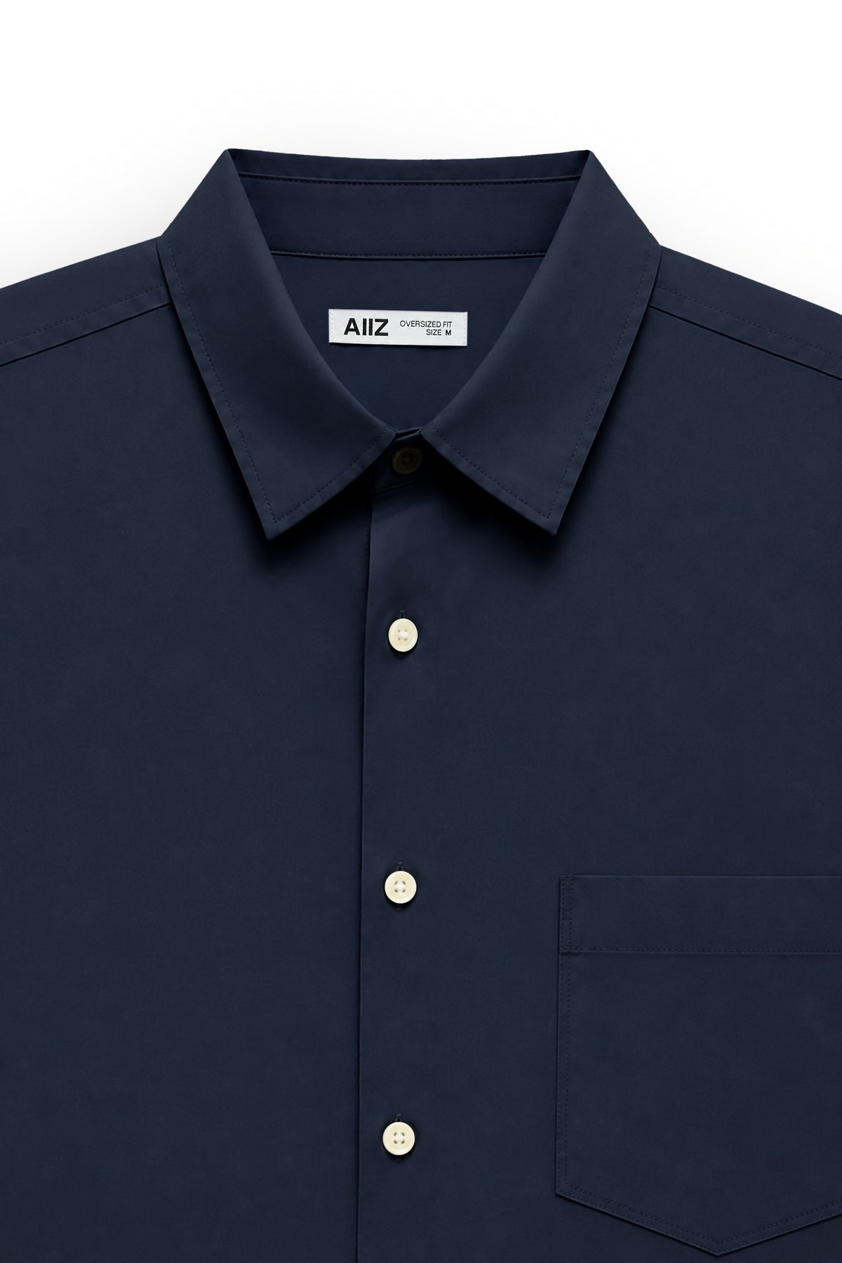 AIIZ Men's Oversized Long Sleeve Shirt