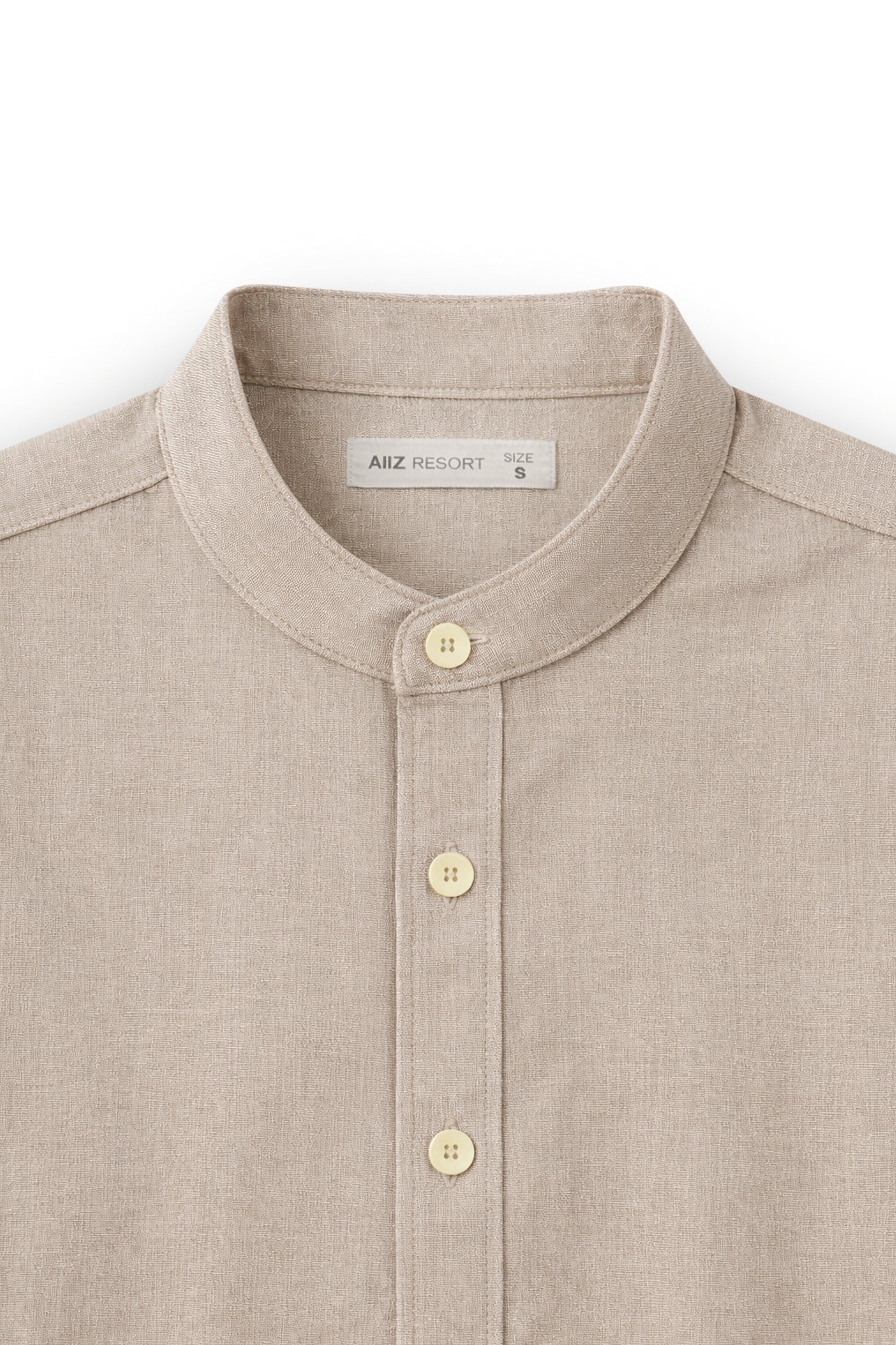 AIIZ Men’s Mandarin Collar Long Sleeve Shirt