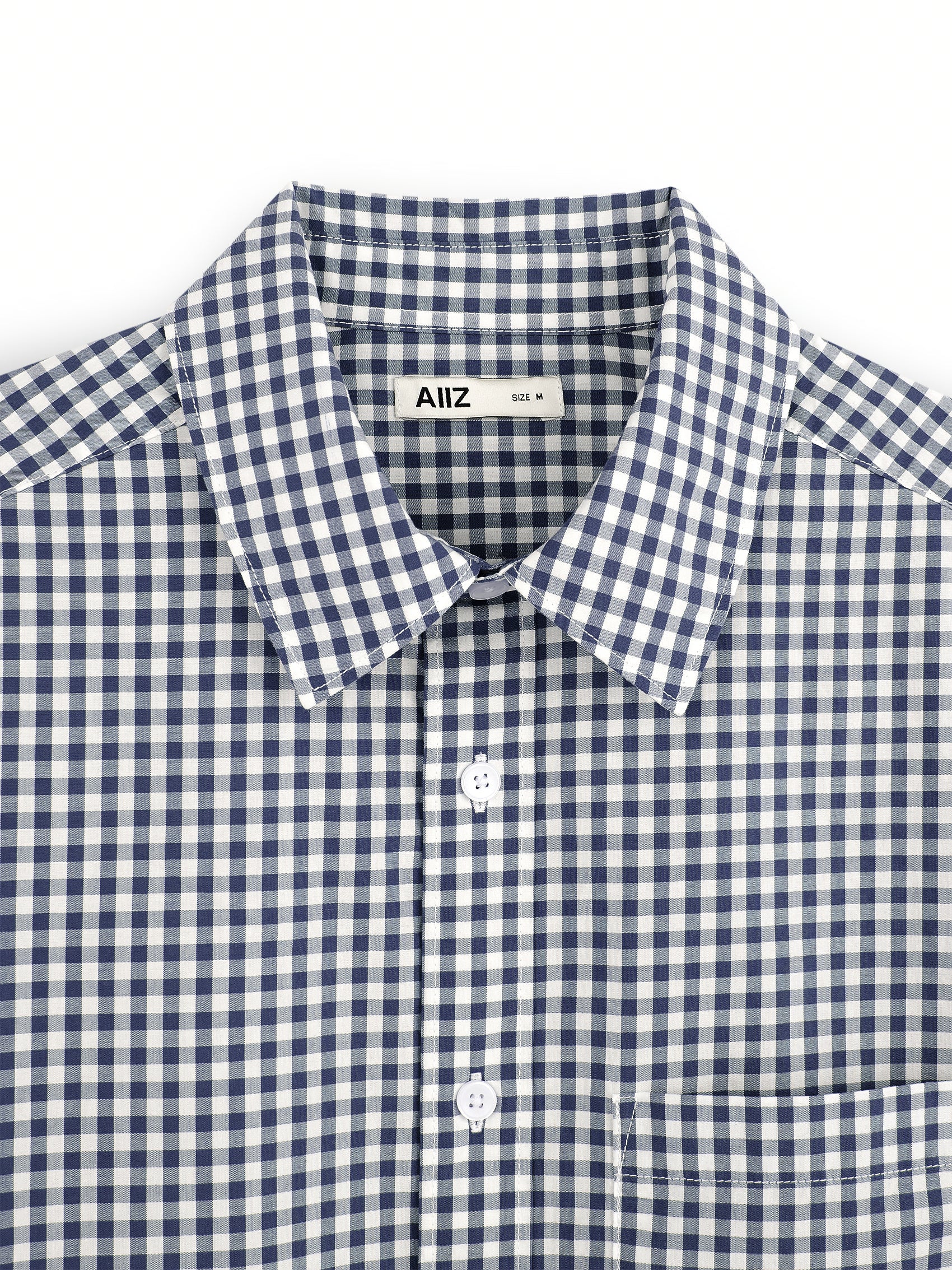 AIIZ Men's Check Long Sleeve Shirt
