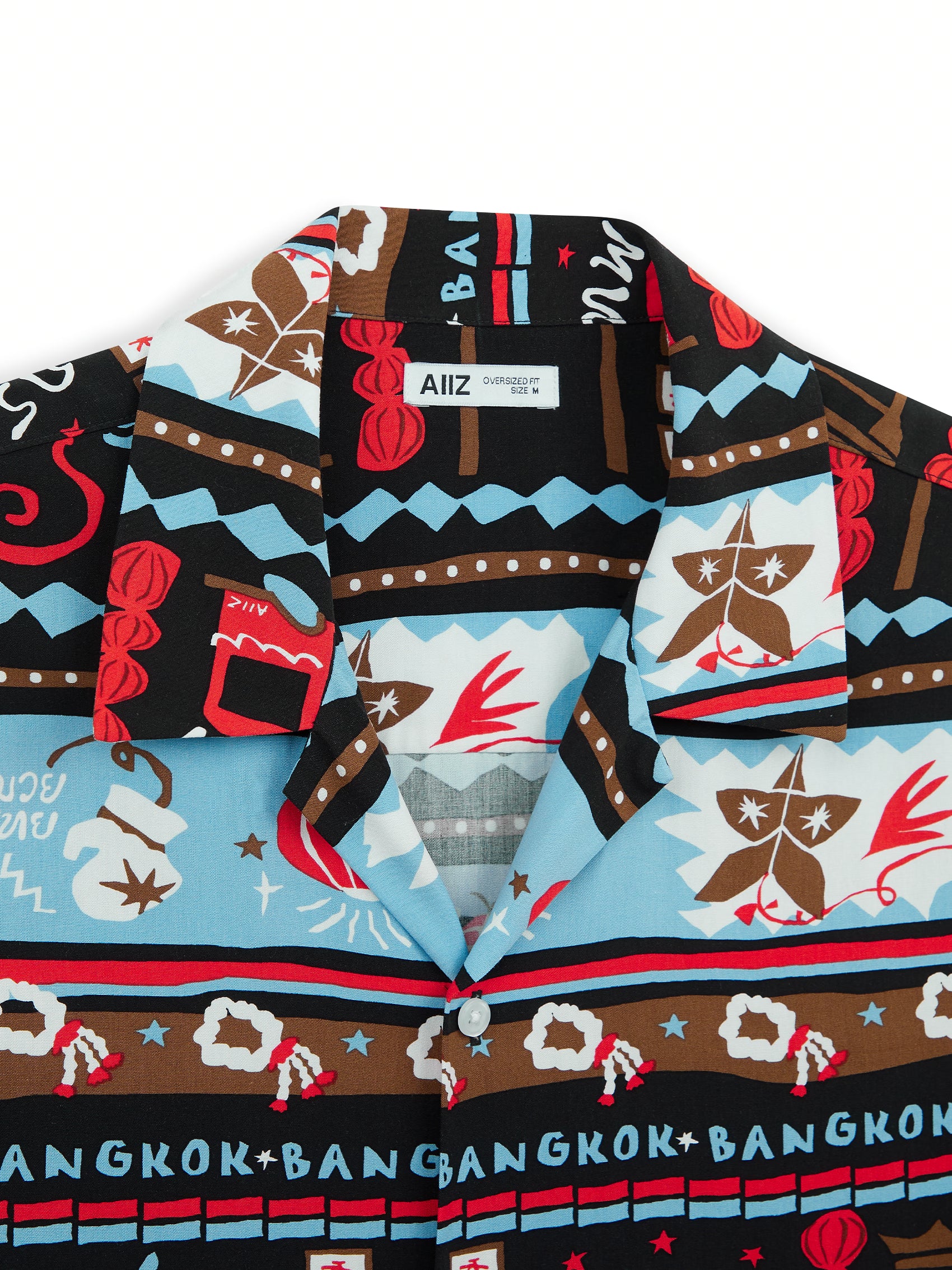 AIIZ Sawasdee Thailand Printed Oversized Shirt