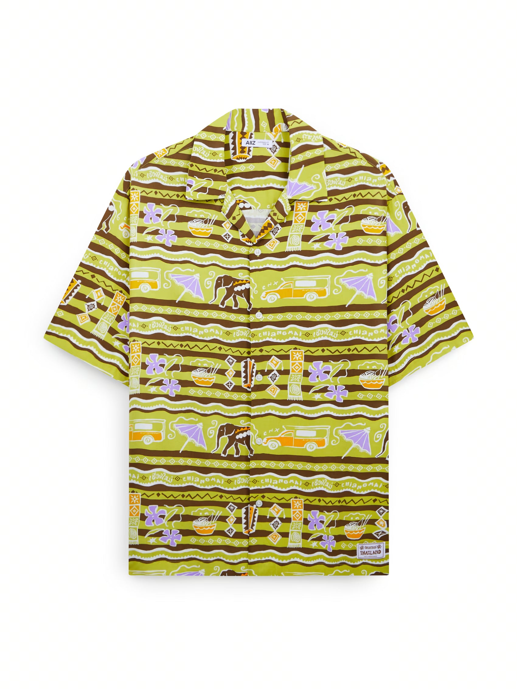 AIIZ Sawasdee Thailand Printed Oversized Shirt