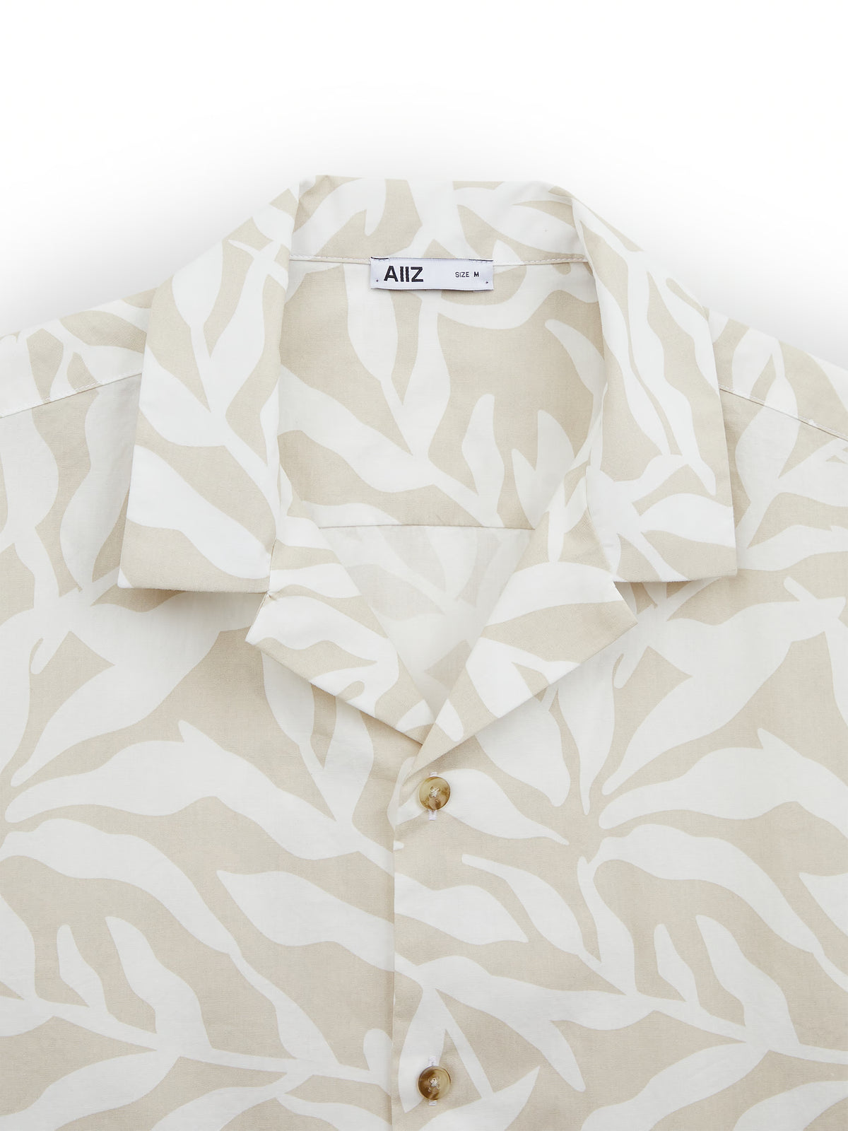 AIIZ Men's Graphic Printed Camp Collar Shirt