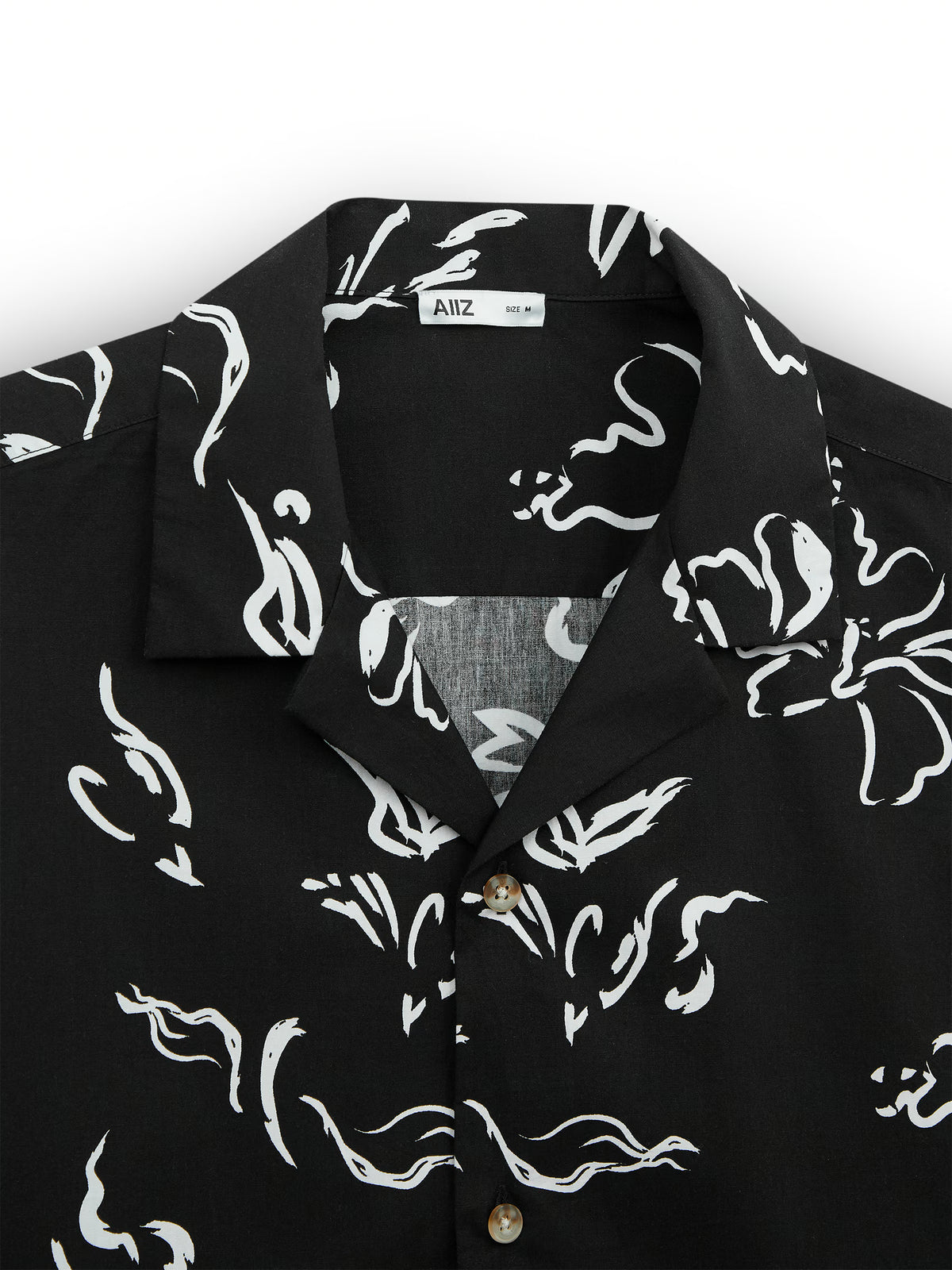 AIIZ Men's Graphic Printed Camp Collar Shirt