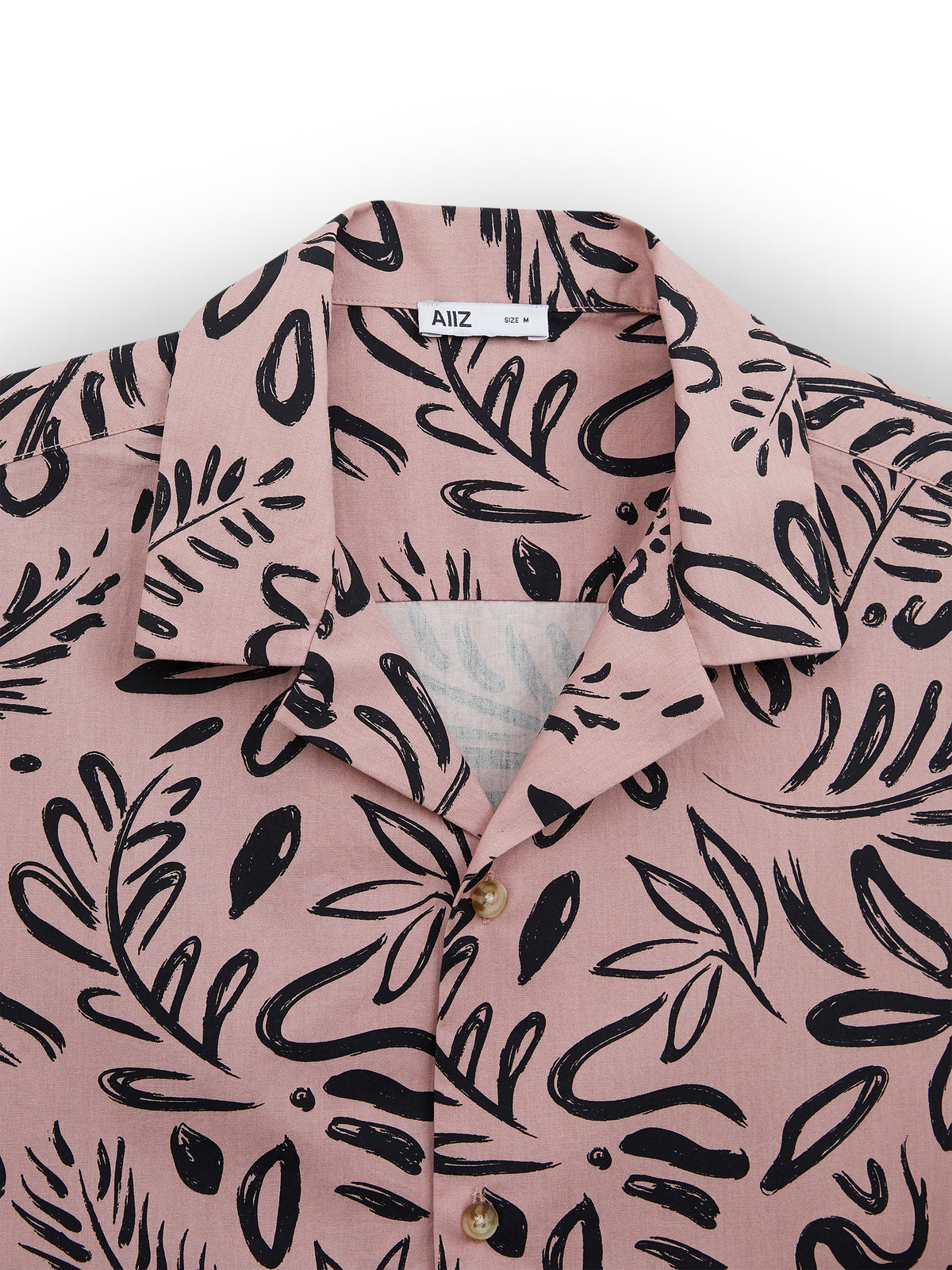 AIIZ Men's Graphic Printed Camp Collar Shirt