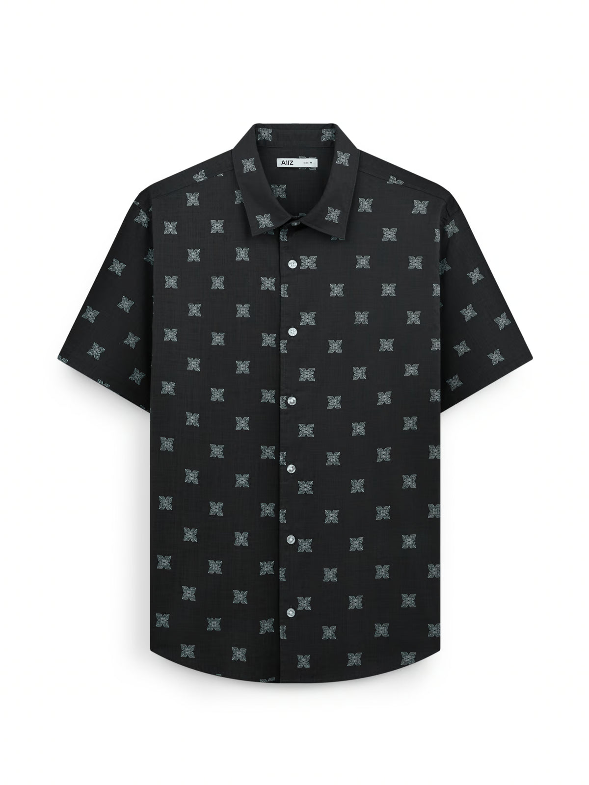 AIIZ Men's Graphic Printed Short Sleeve Shirt