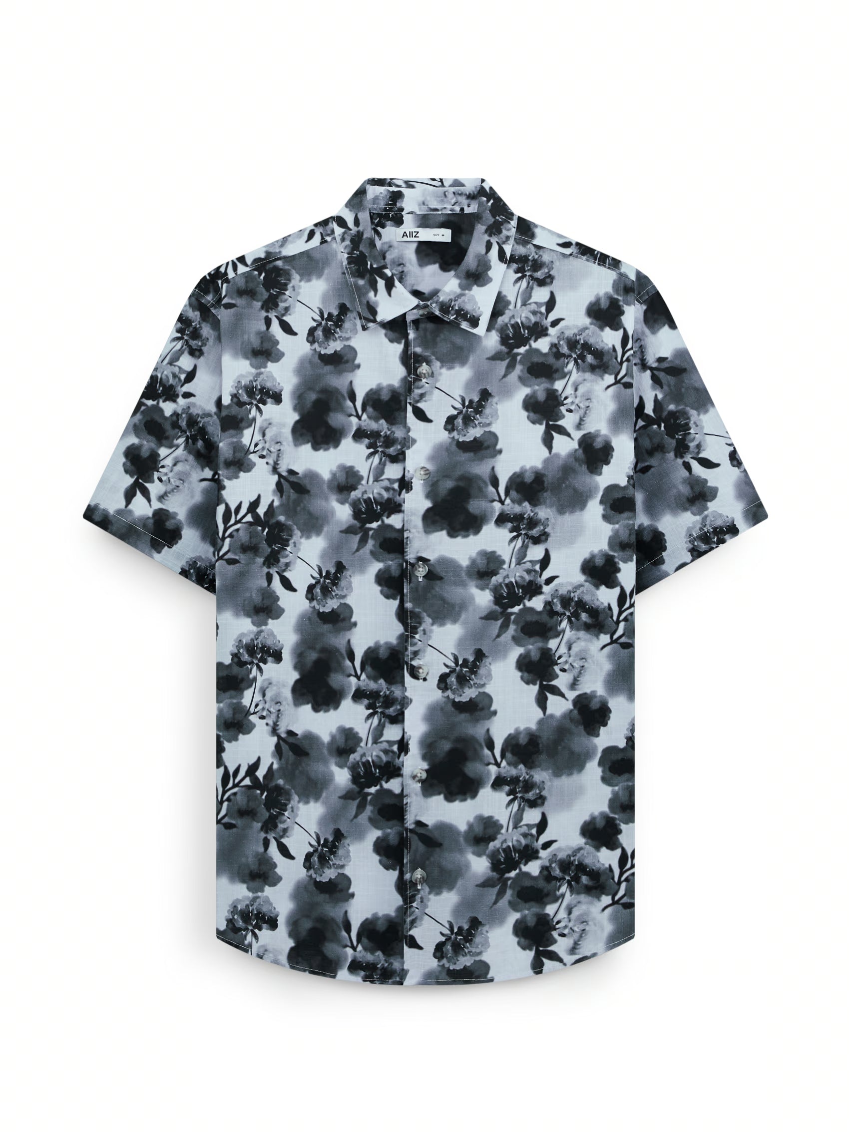 AIIZ Men's Graphic Printed Short Sleeve Shirt