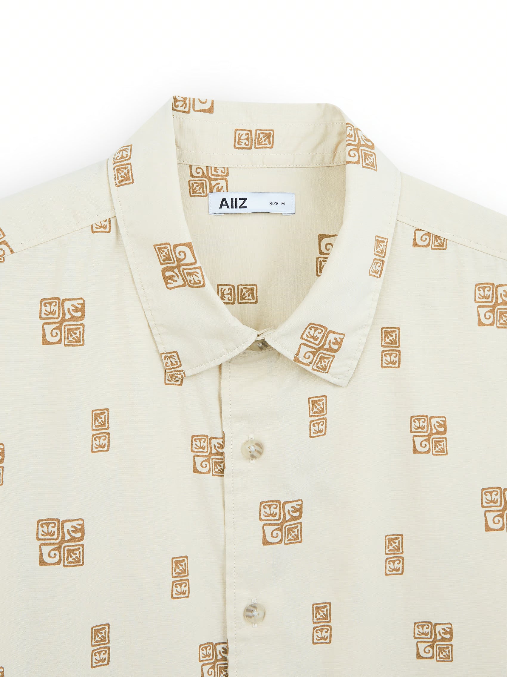 AIIZ Men's Graphic Printed Short Sleeve Shirt