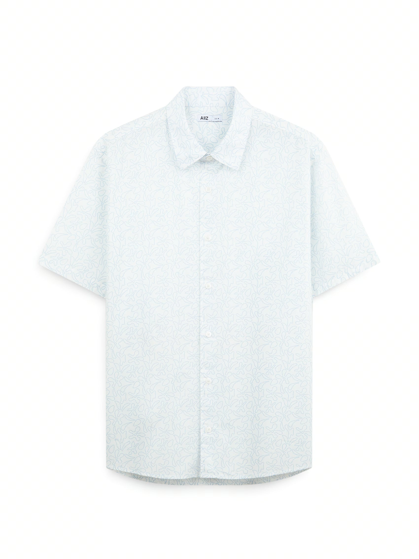 AIIZ Men's Graphic Printed Short Sleeve Shirt