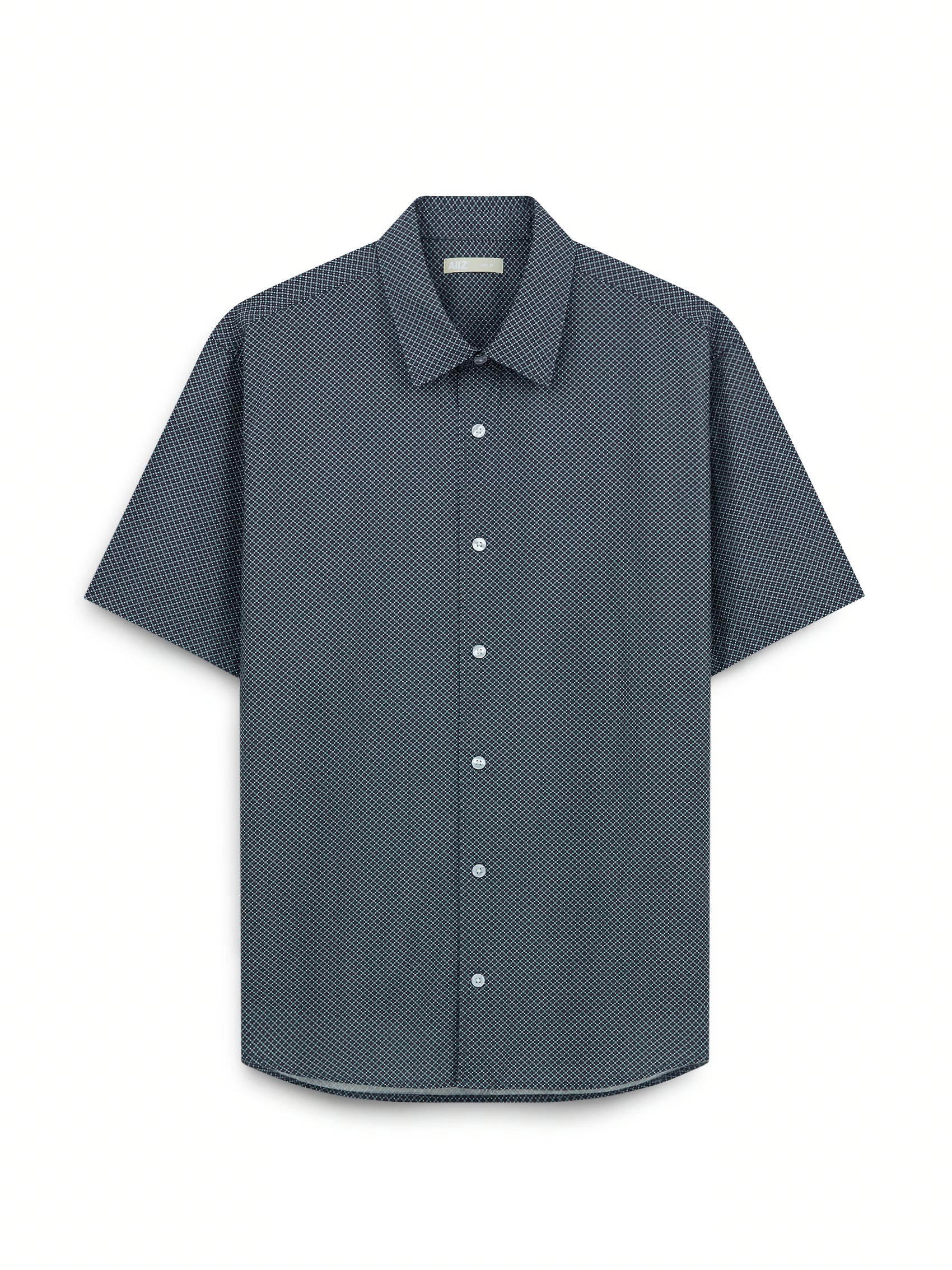 AIIZ Men's Graphic Printed Short Sleeve Shirt