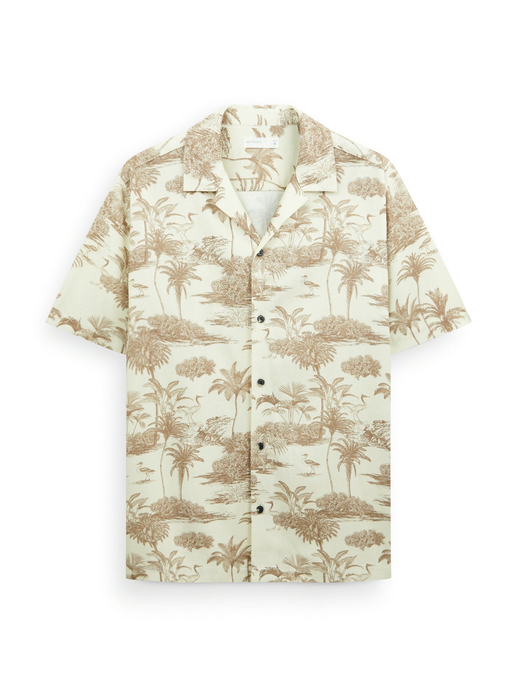 AIIZ Men's Printed Resort Short Sleeve Shirt