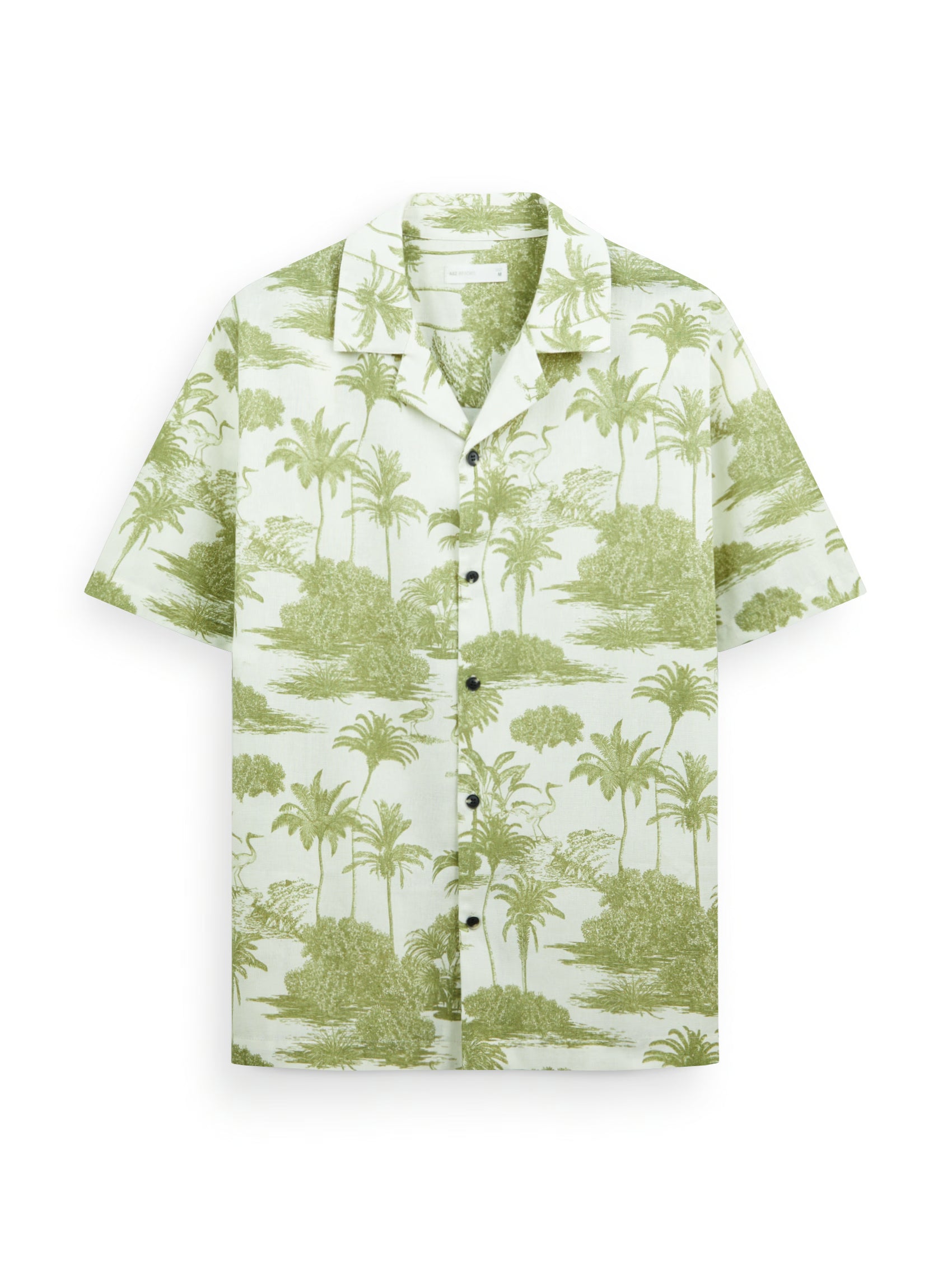 AIIZ Men's Printed Resort Short Sleeve Shirt