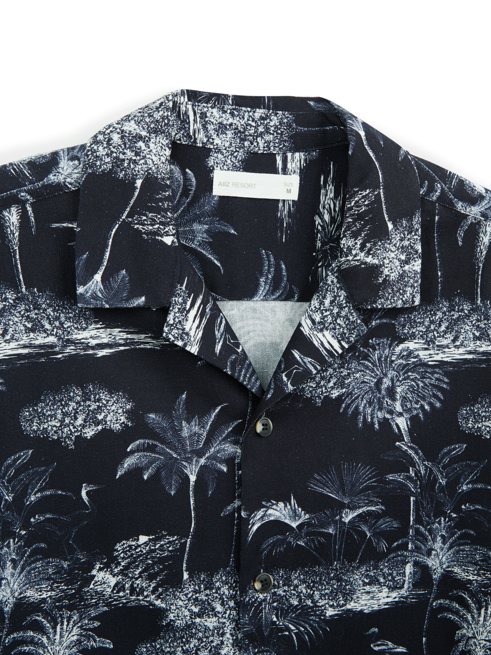 AIIZ Men's Printed Resort Short Sleeve Shirt