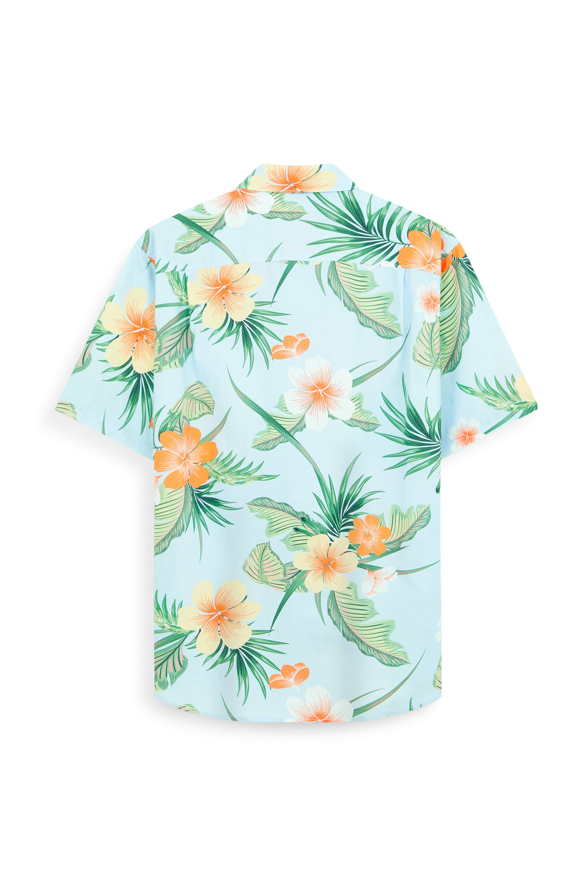 AIIZ Men’s Songkran Floral Short Sleeve Shirt–100% Cotton