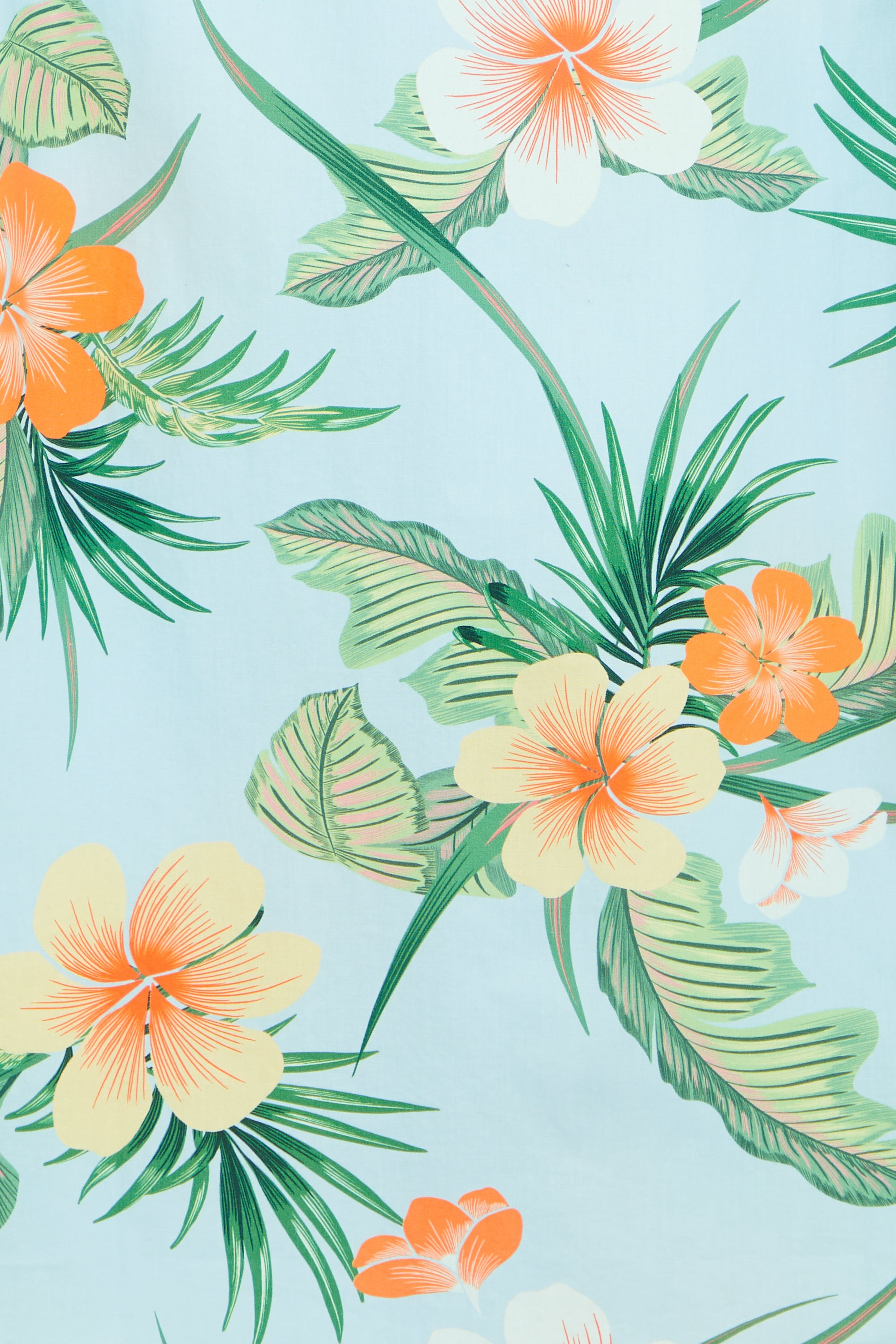 AIIZ Men’s Songkran Floral Short Sleeve Shirt–100% Cotton