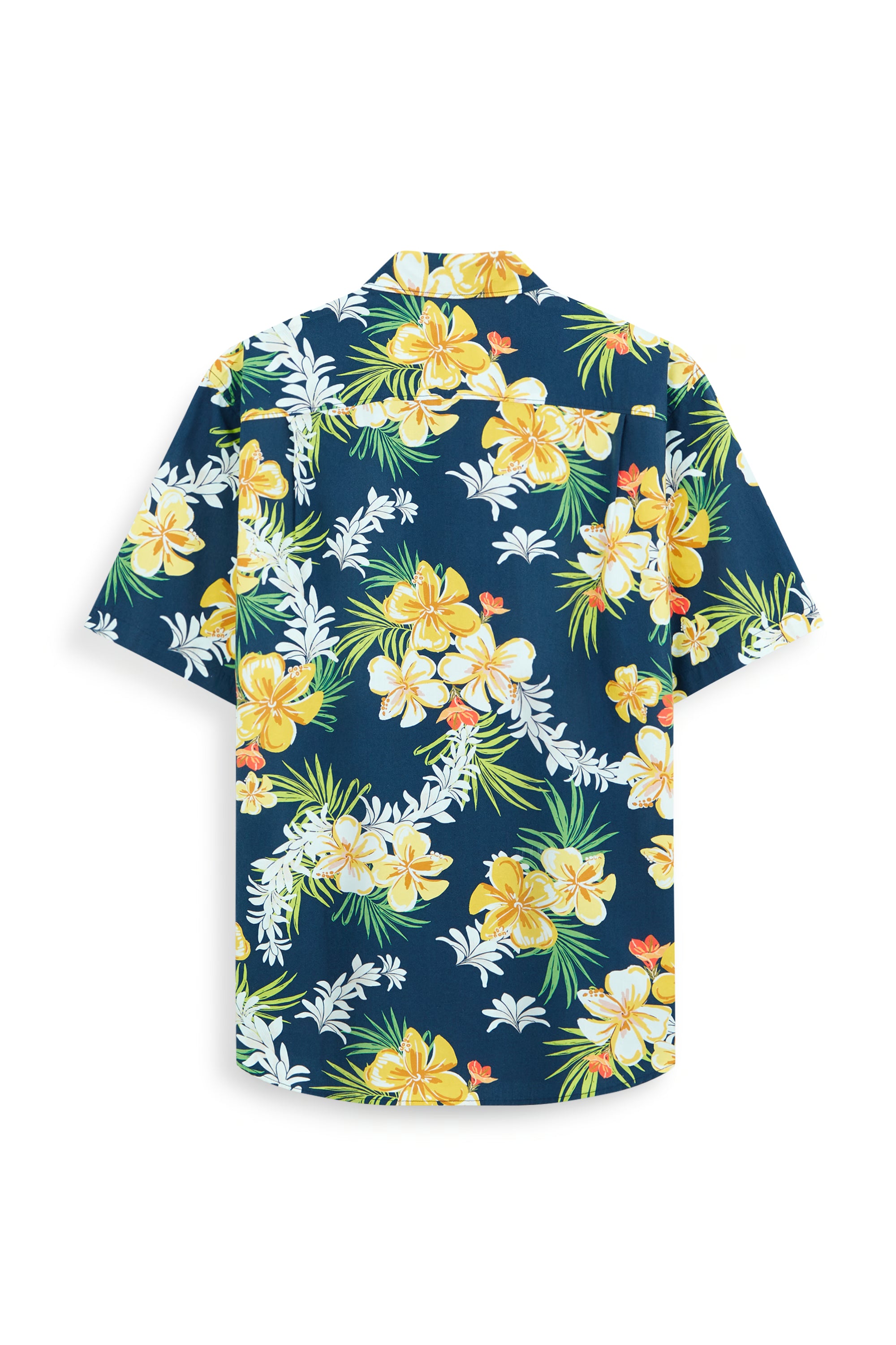 AIIZ Men’s Songkran Floral Short Sleeve Shirt–100% Cotton