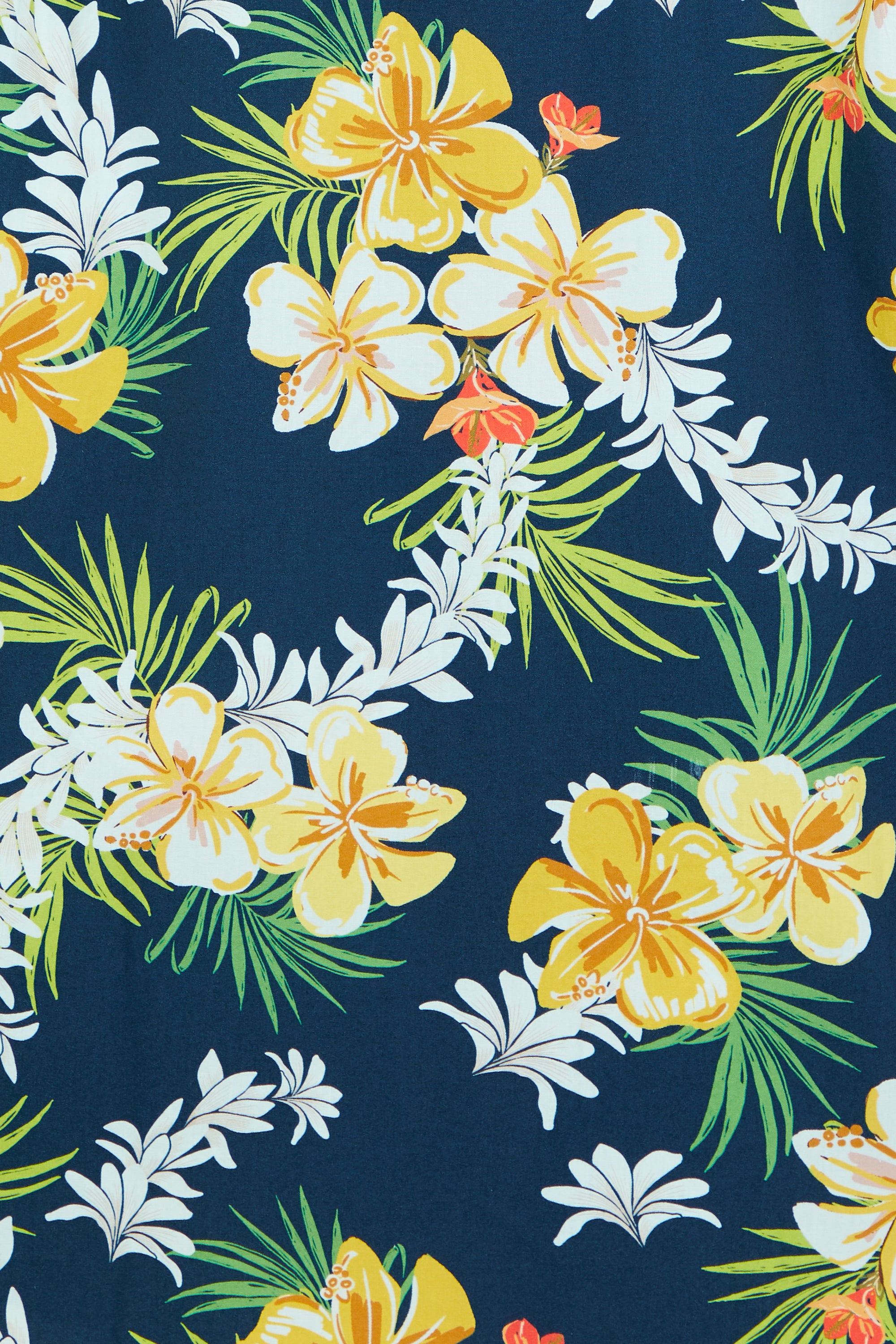 AIIZ Men’s Songkran Floral Short Sleeve Shirt–100% Cotton