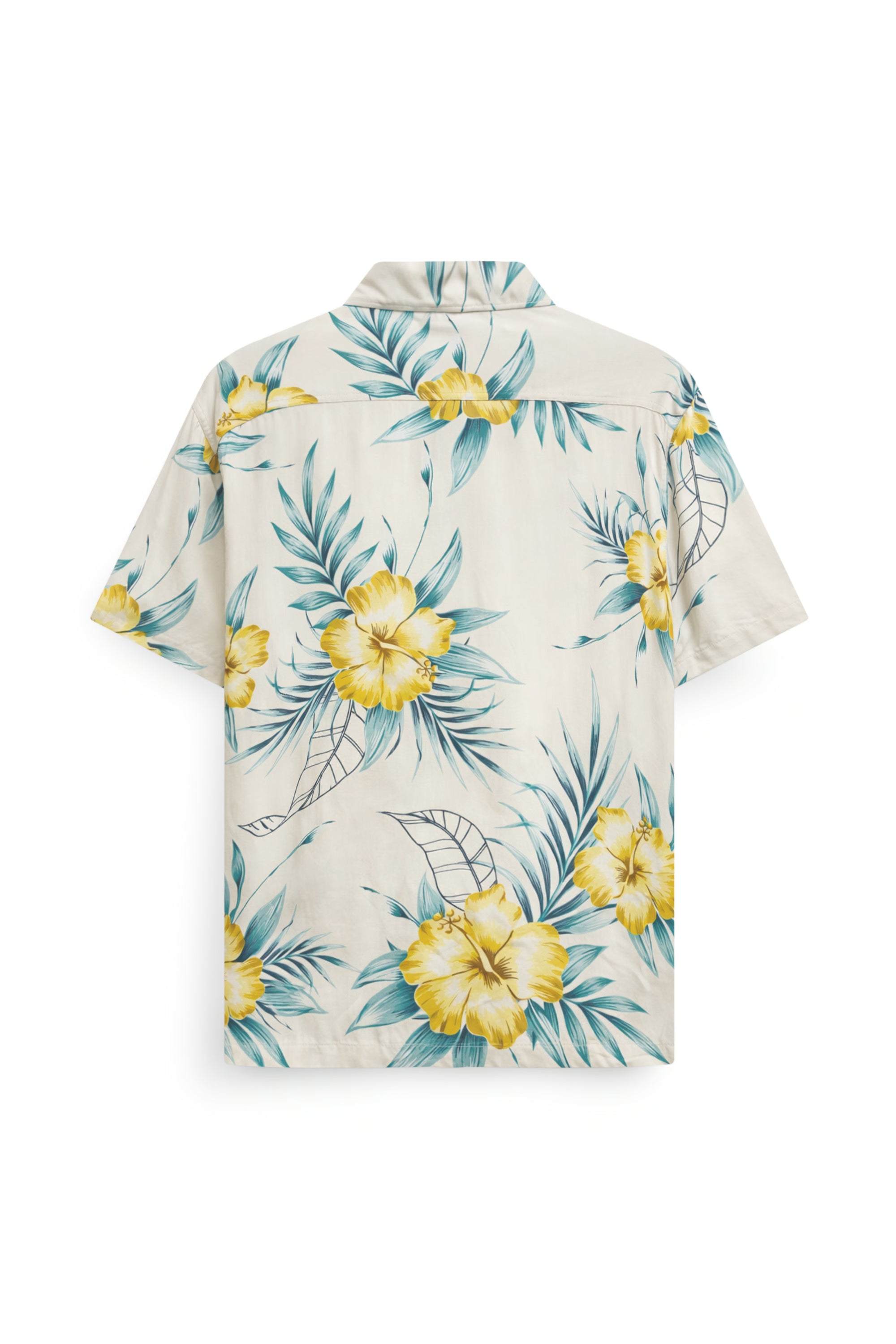 AIIZ Men’s Songkran Floral Short-Sleeve Shirt – 100% Rayon