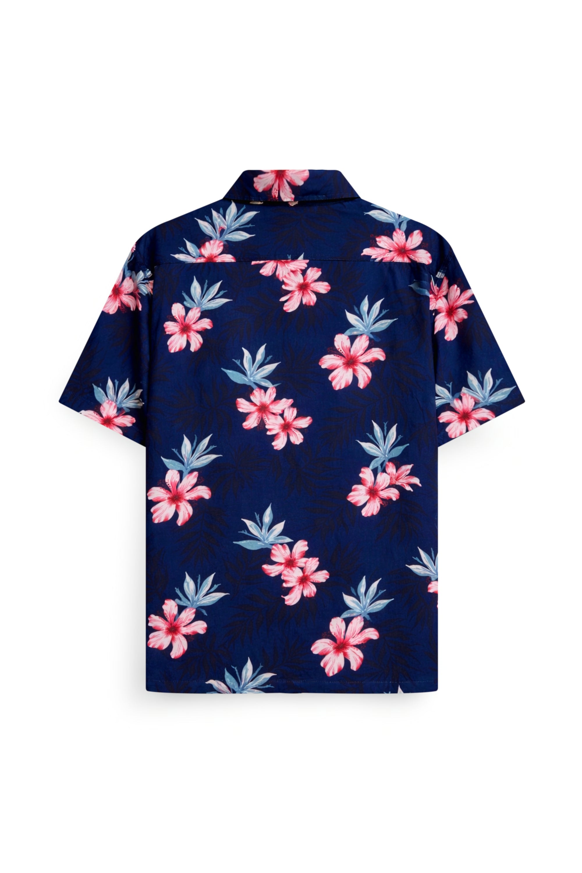 AIIZ Men’s Songkran Floral Short-Sleeve Shirt – 100% Rayon