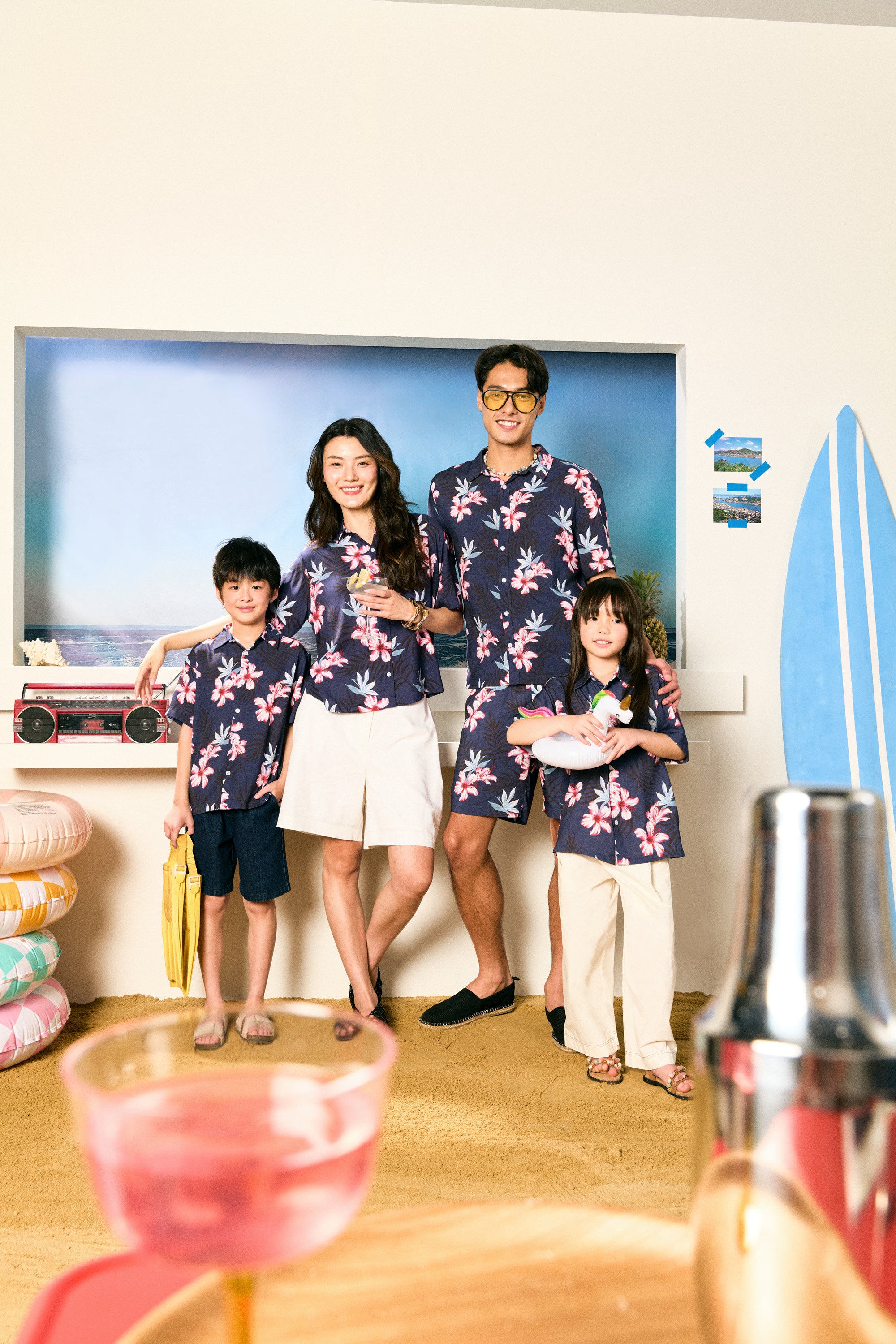 AIIZ Men’s Songkran Floral Short-Sleeve Shirt – 100% Rayon