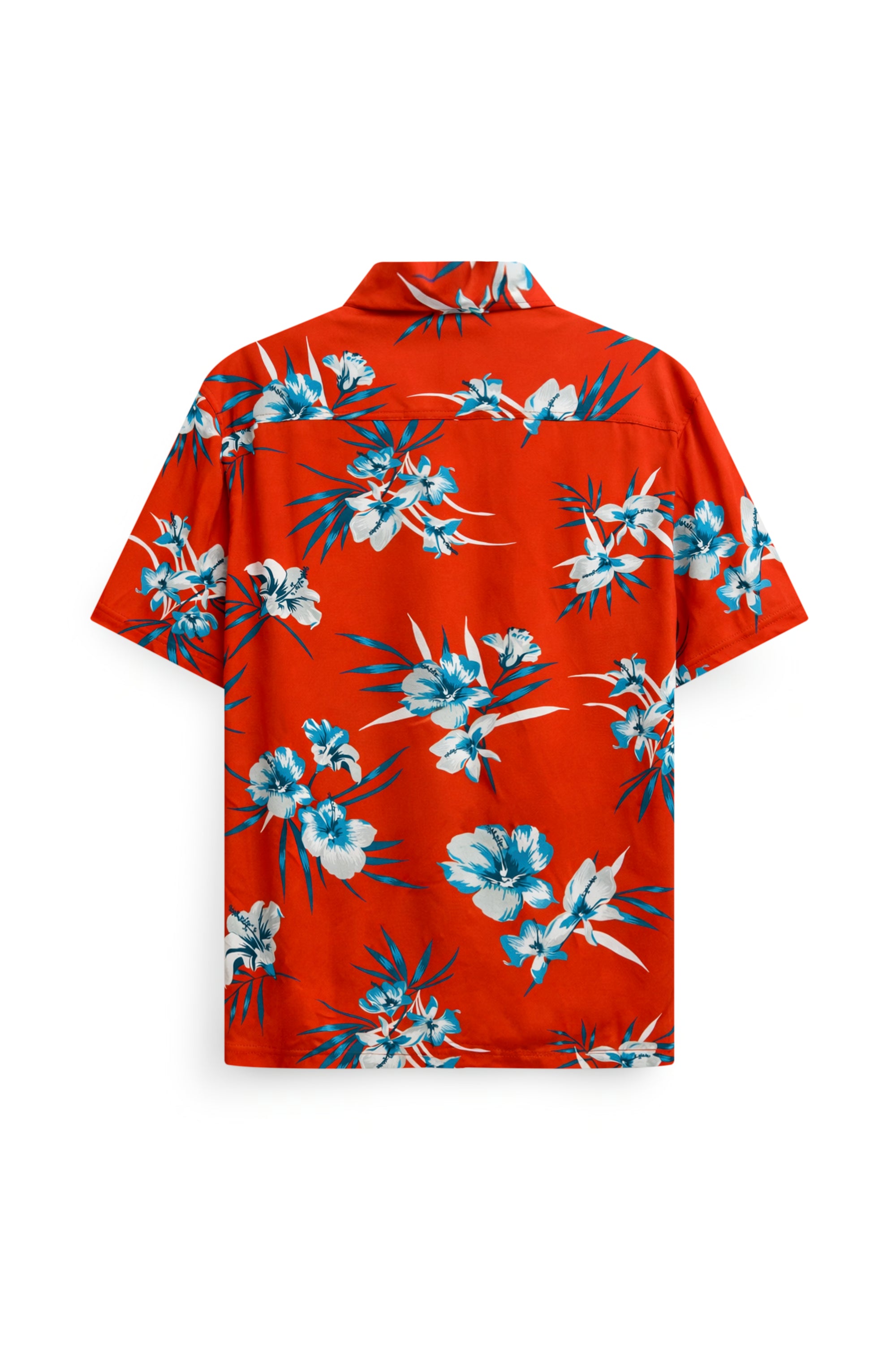 AIIZ Men’s Songkran Floral Short-Sleeve Shirt – 100% Rayon