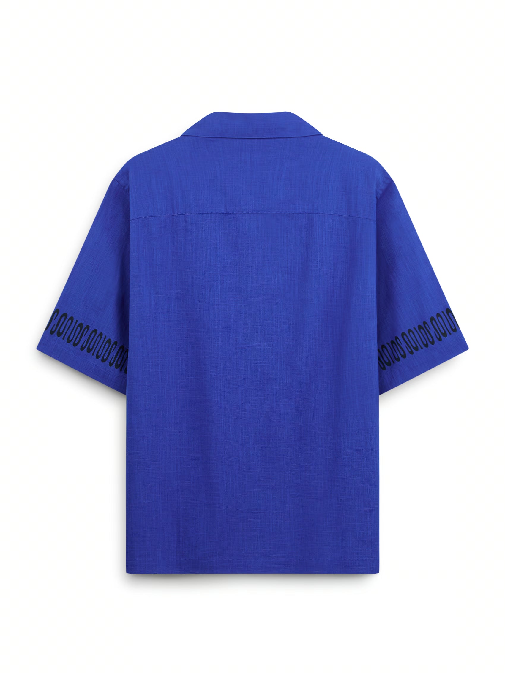 AIIZ Men's Printed Camp Collar Shirt