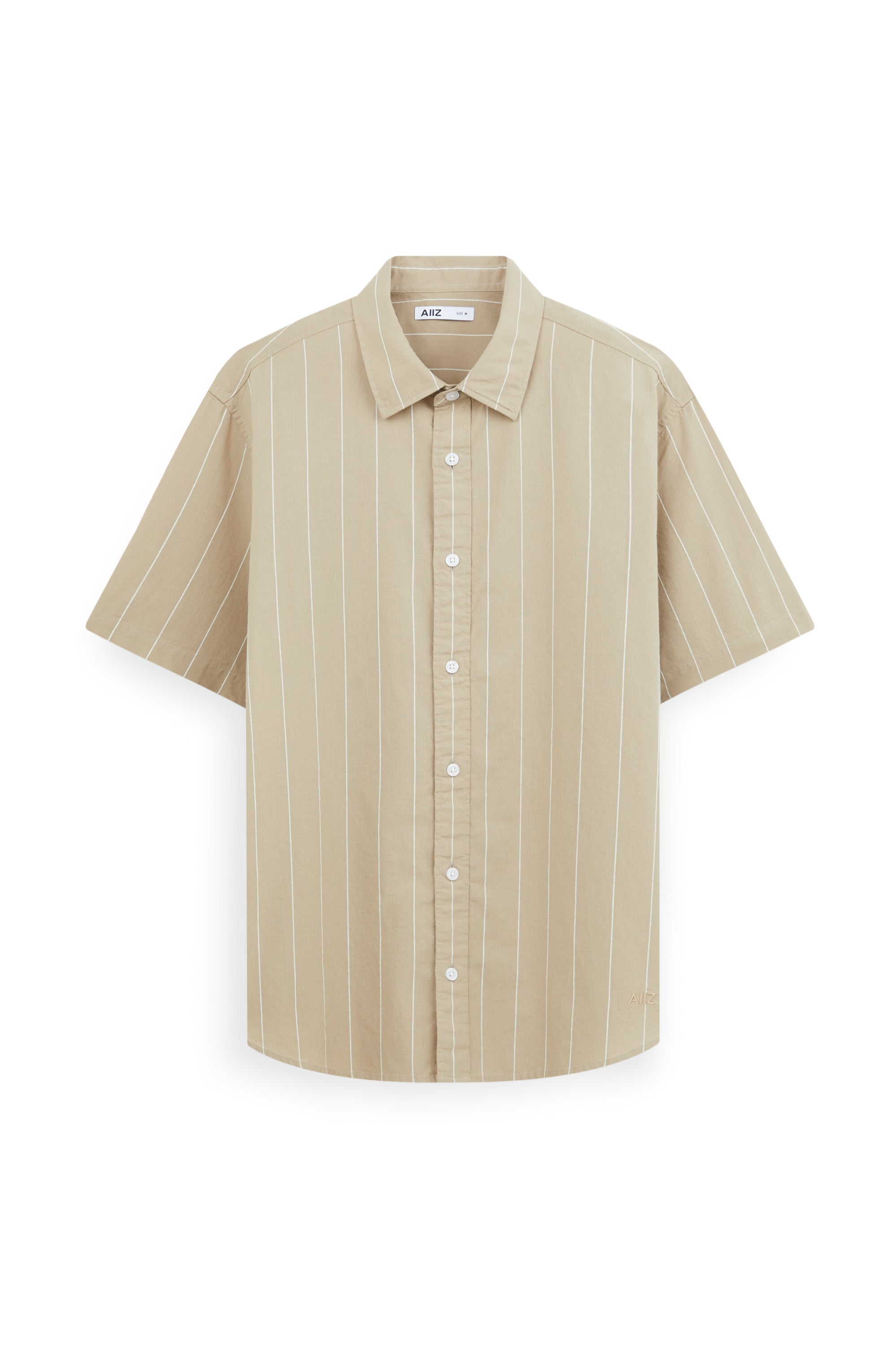 AIIZ Men’s Striped Short Sleeve Shirt