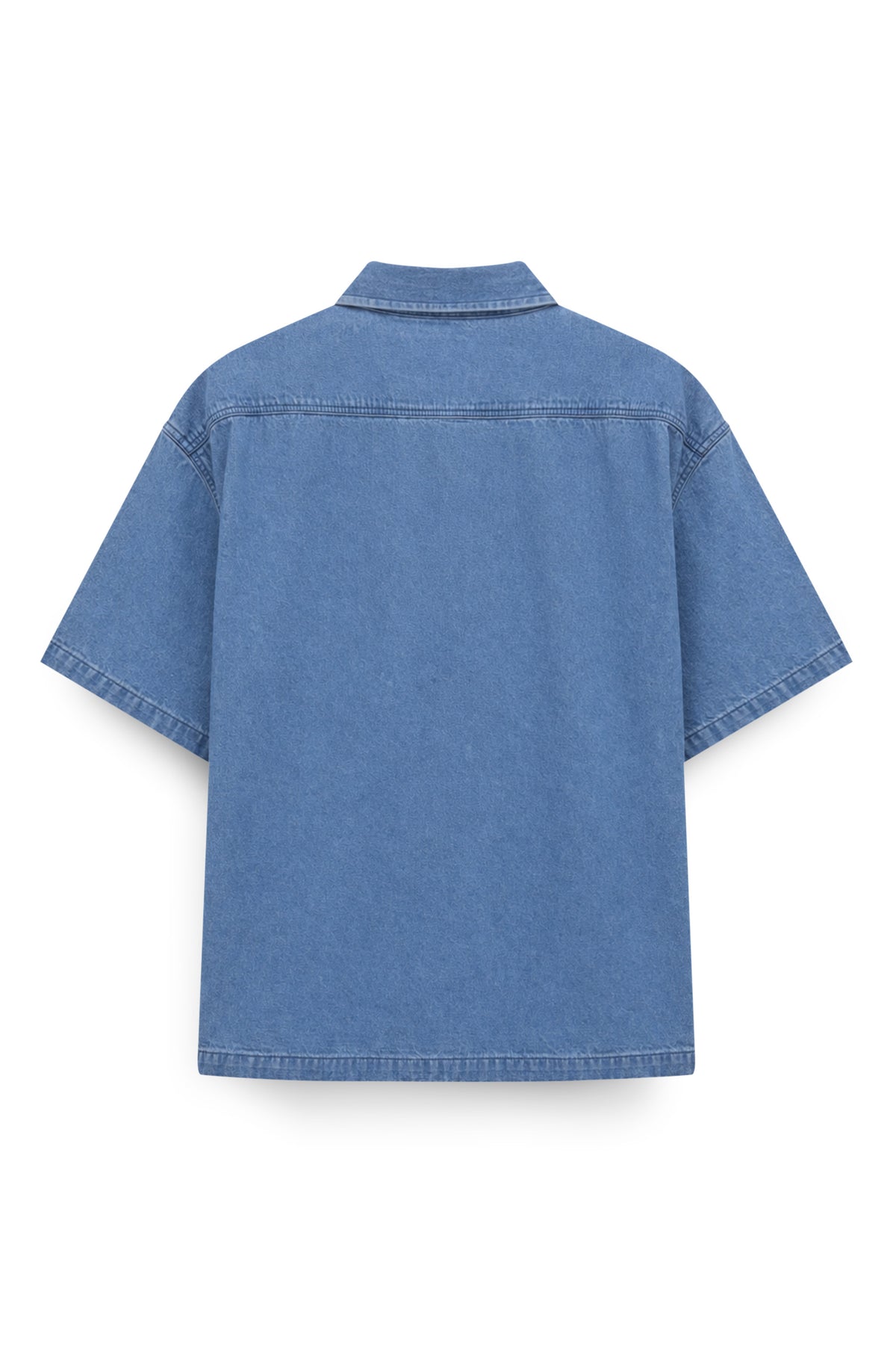 AIIZ Men’s Short Sleeve Denim Shirt