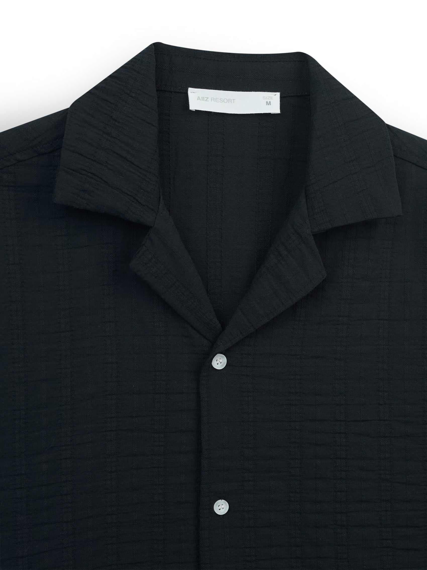 AIIZ Men's Texture Short Sleeve Shirt