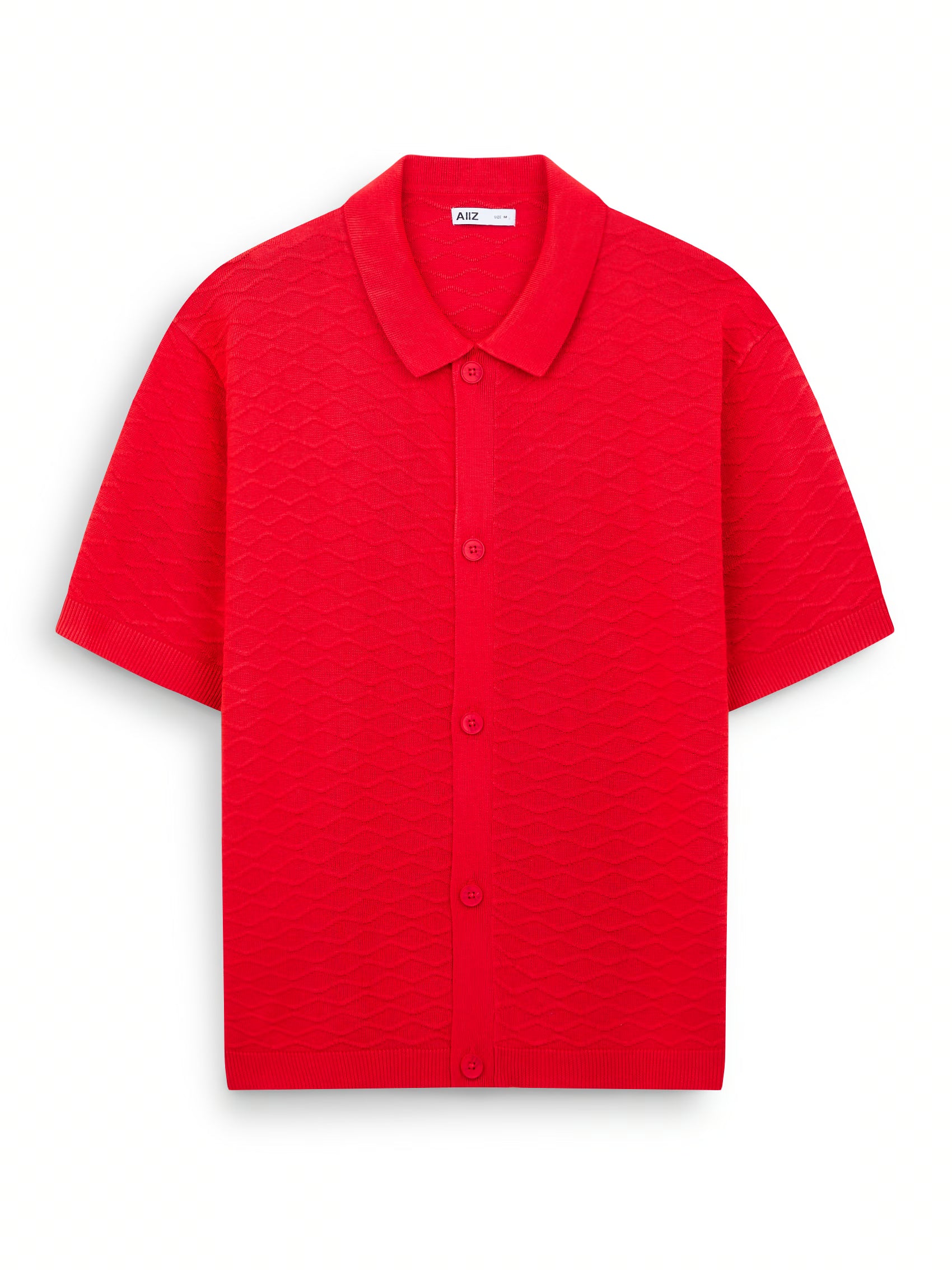 AIIZ Men's Short Sleeve Knit Shirt