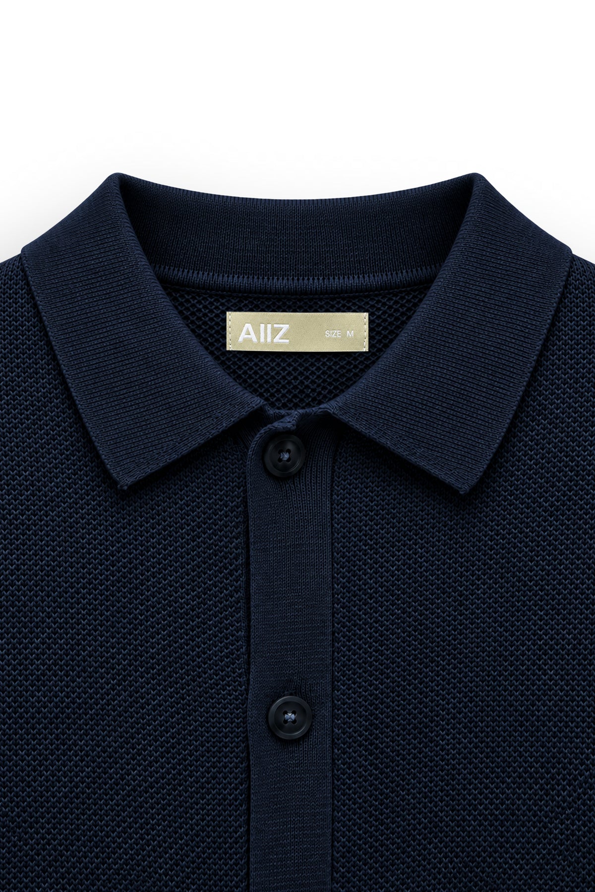 AIIZ Men's Short Sleeve Knit Shirt