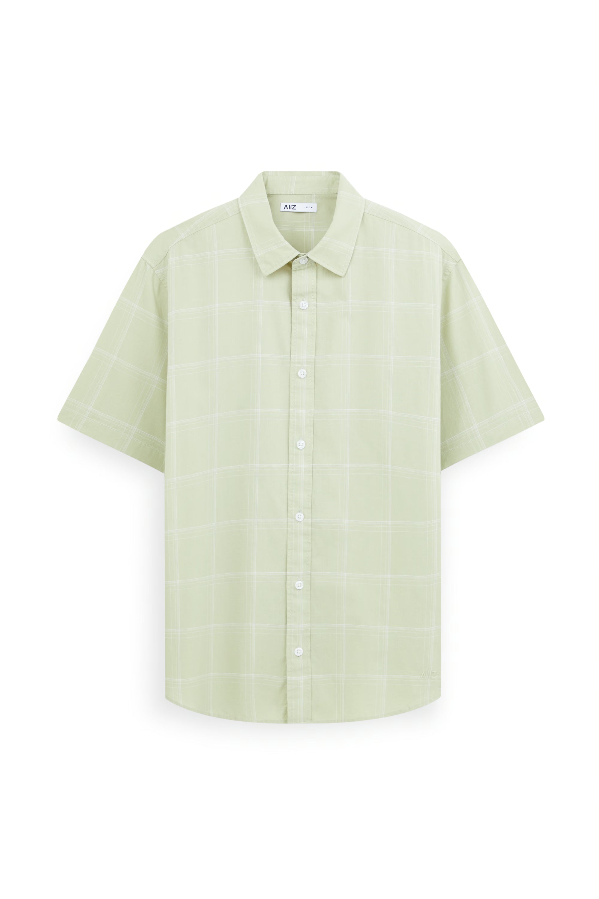 AIIZ Men's Check Short Sleeve Shirt