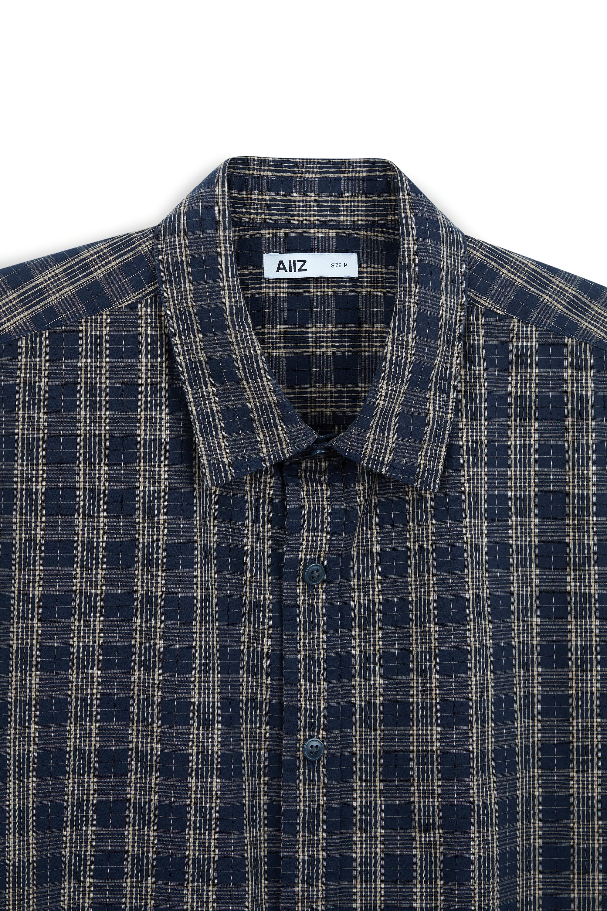AIIZ Men's Check Short Sleeve Shirt