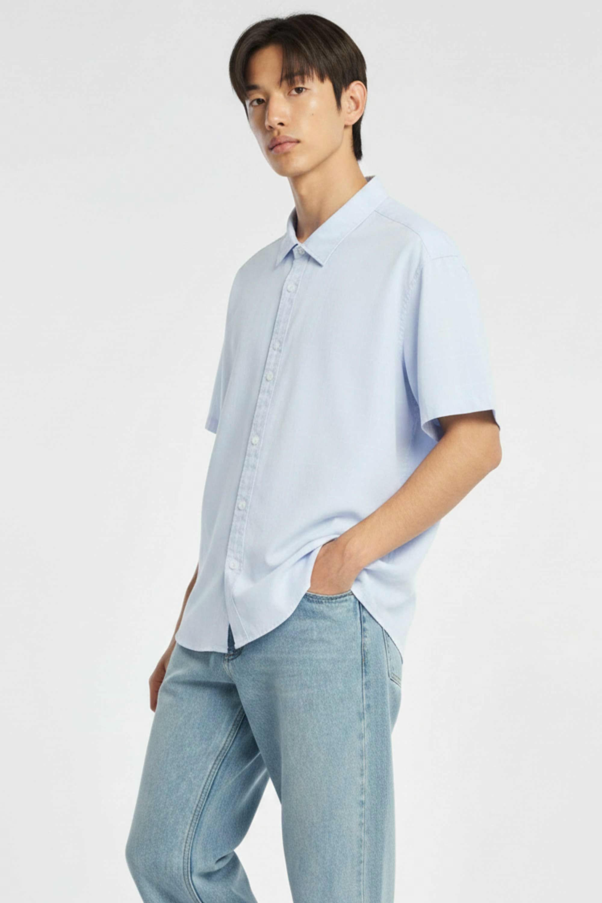 AIIZ Men's Check Short Sleeve Shirt