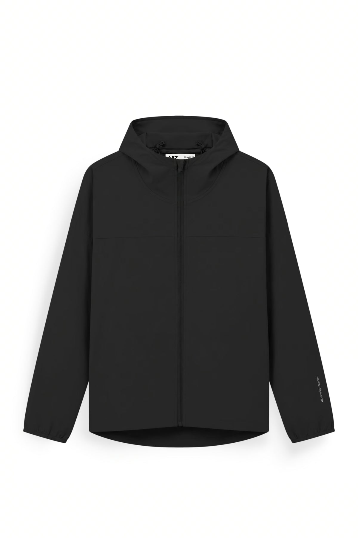 AIIZ Men's UV Protection Windbreaker Hoodie (Black / S)