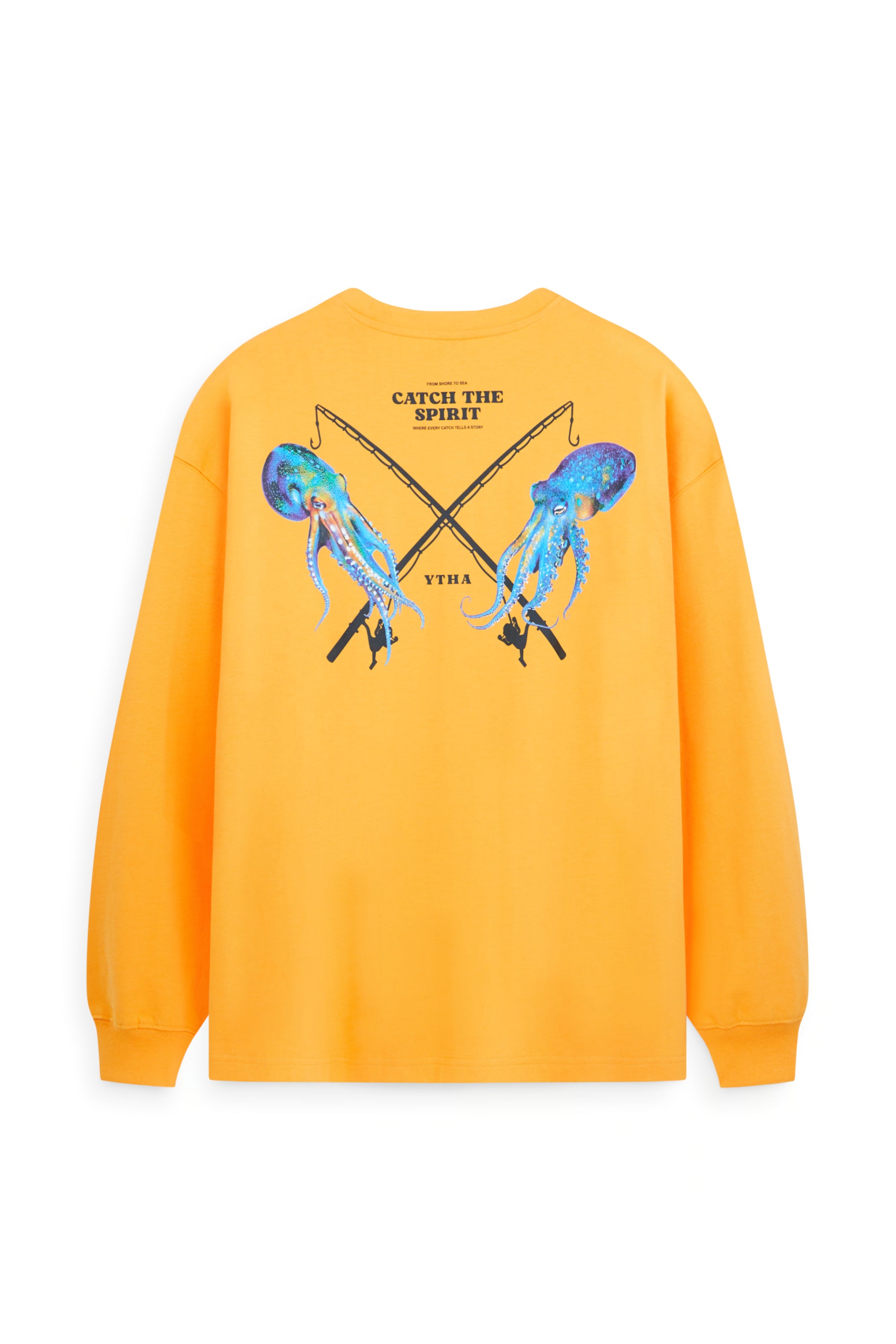 AIIZ Men’s Fishing Society Club Graphic Long Sleeve T-Shirt